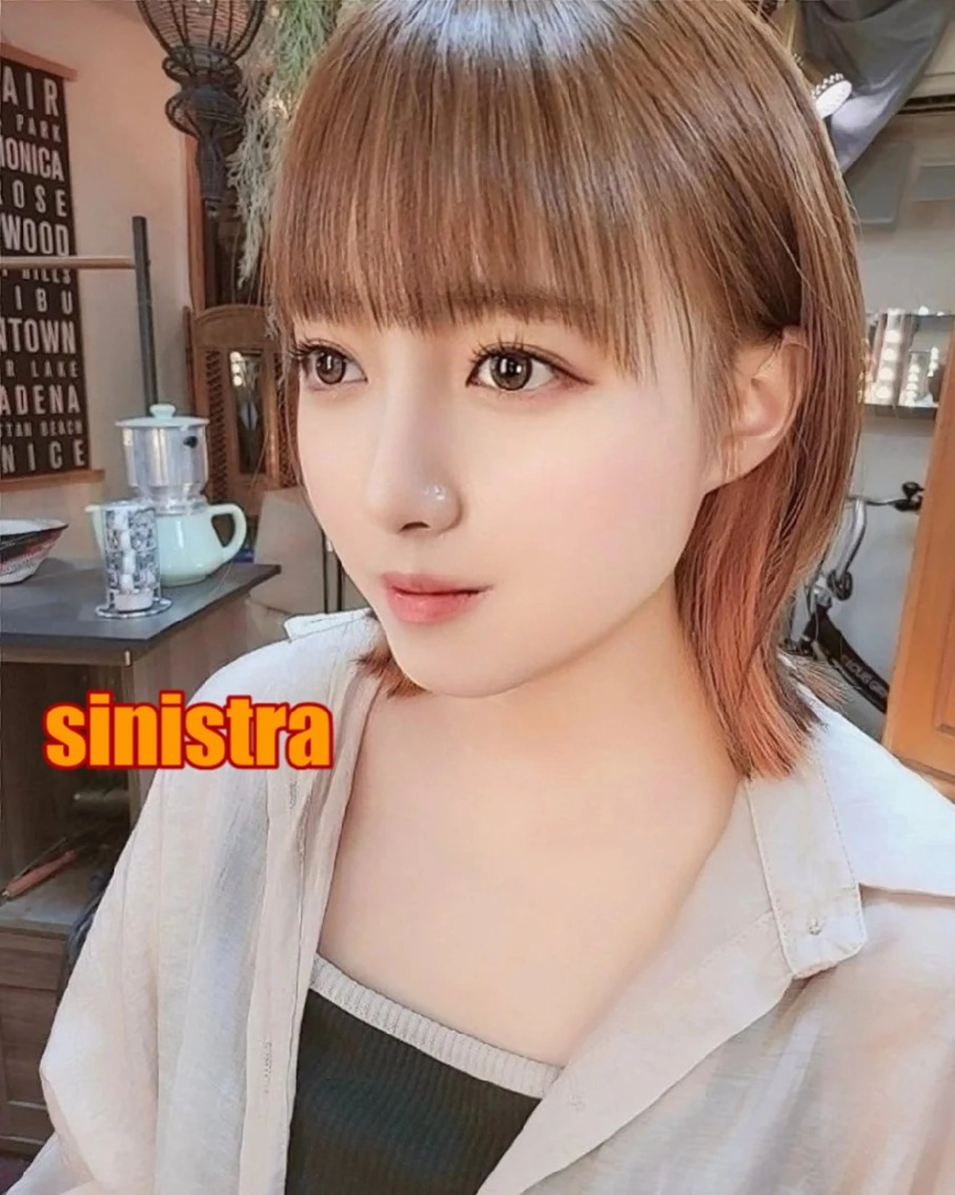 ショート カット ヘアカラー トリートメント sinistra シニストラ　足利山下店所属・シニストラ足利 原宿表参道のカラーのヘアスタイル