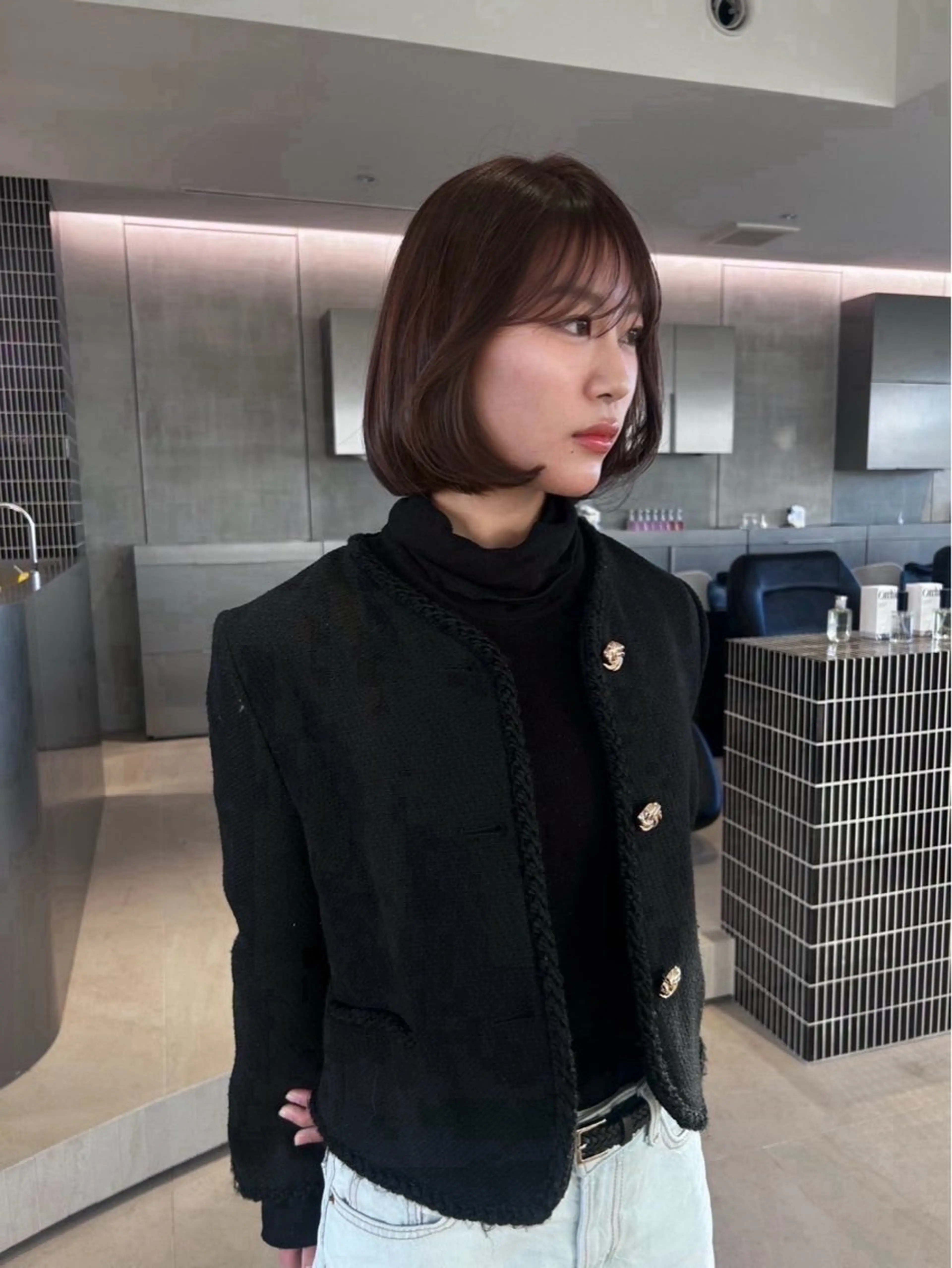 ミディアム 似合わせカラーカット / パーマ/Rinoのヘアスタイル