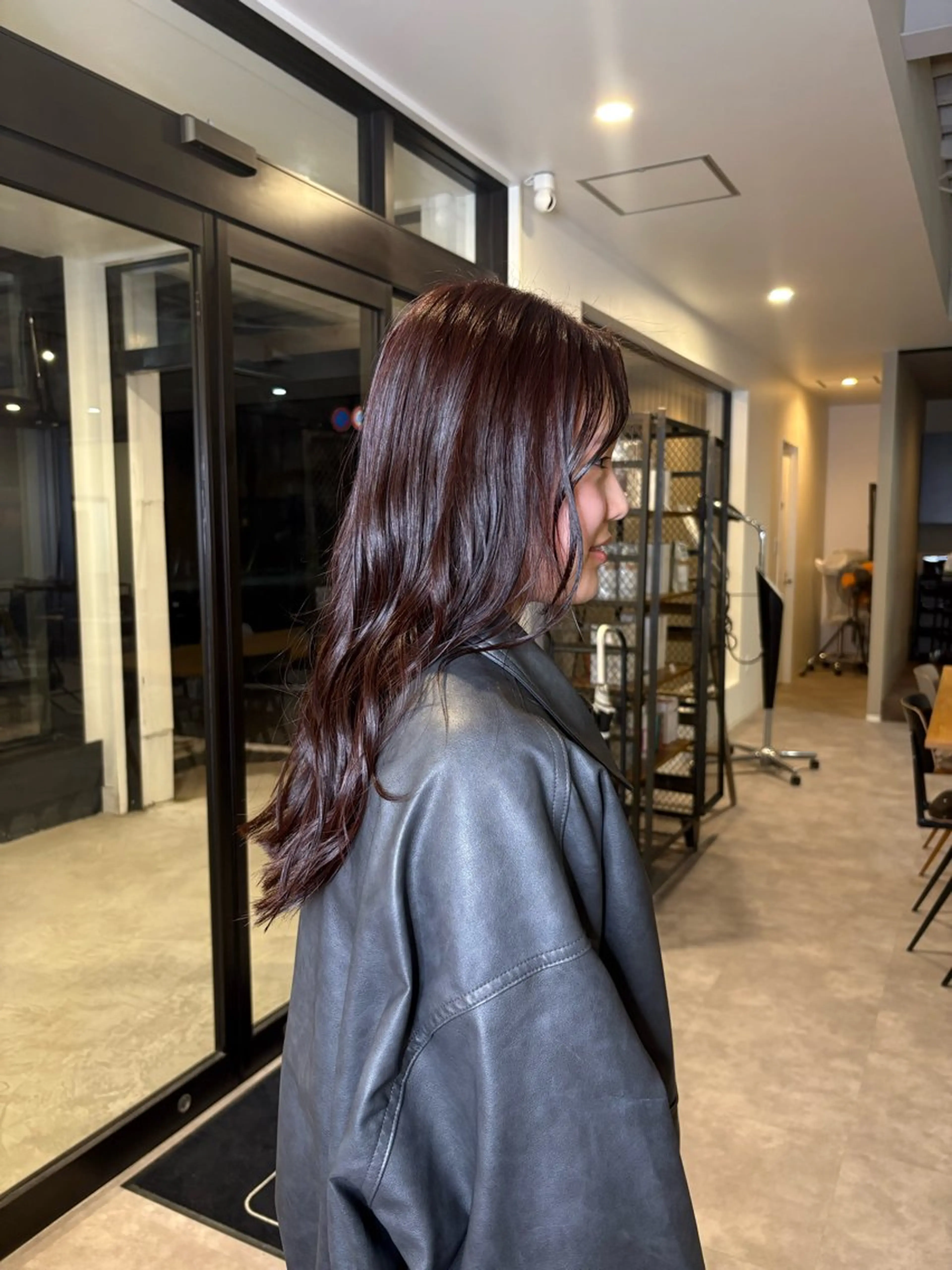 ロング カラー ブラウンカラー レッドカラー レッドブラウン ヘアカラー number＋所属・number＋ / 璃々花のヘアスタイル
