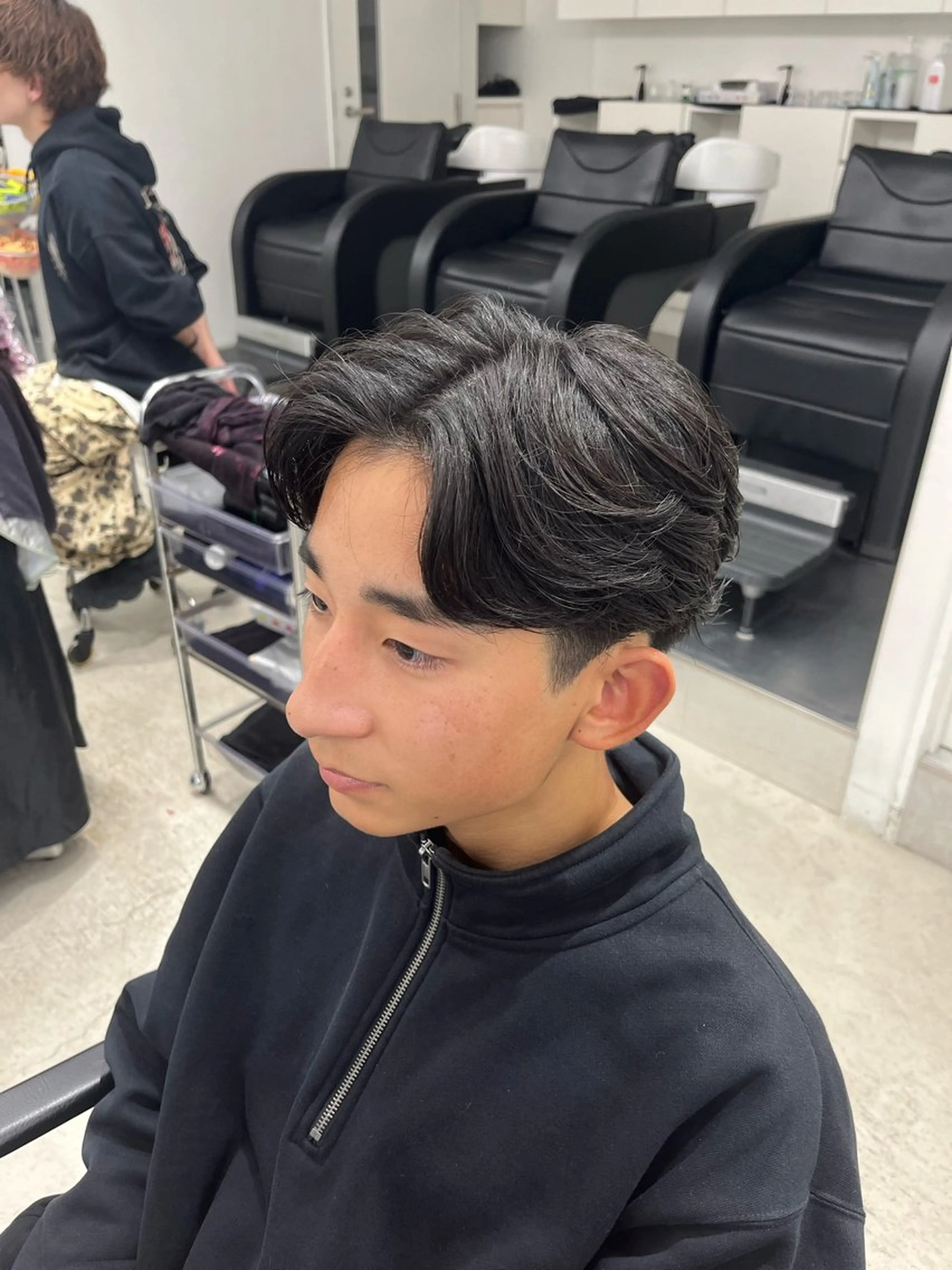 パーマ メンズ 深谷 侑亮のヘアスタイル