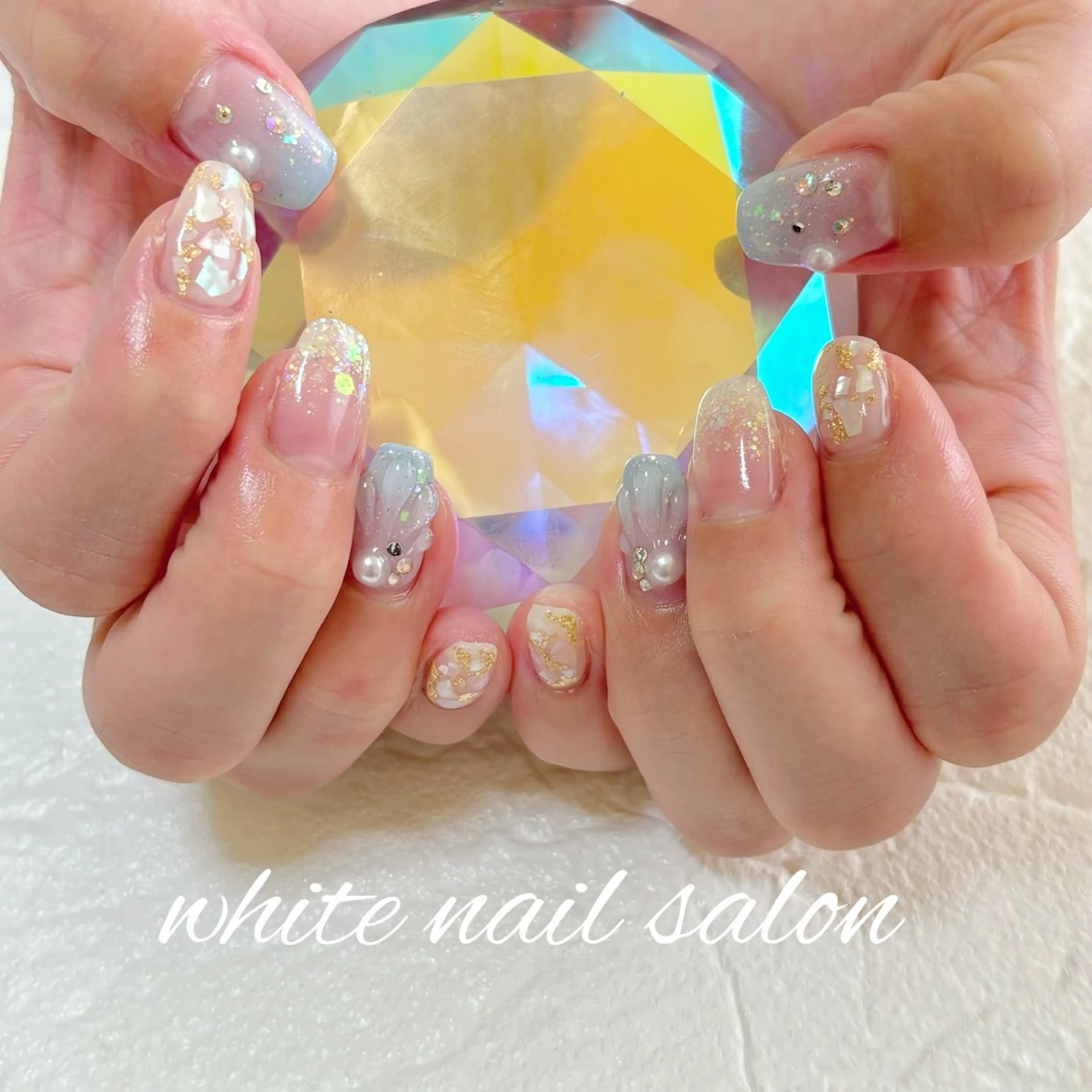 ネイル ホワイト ハンドネイル white nail salonのネイルデザイン