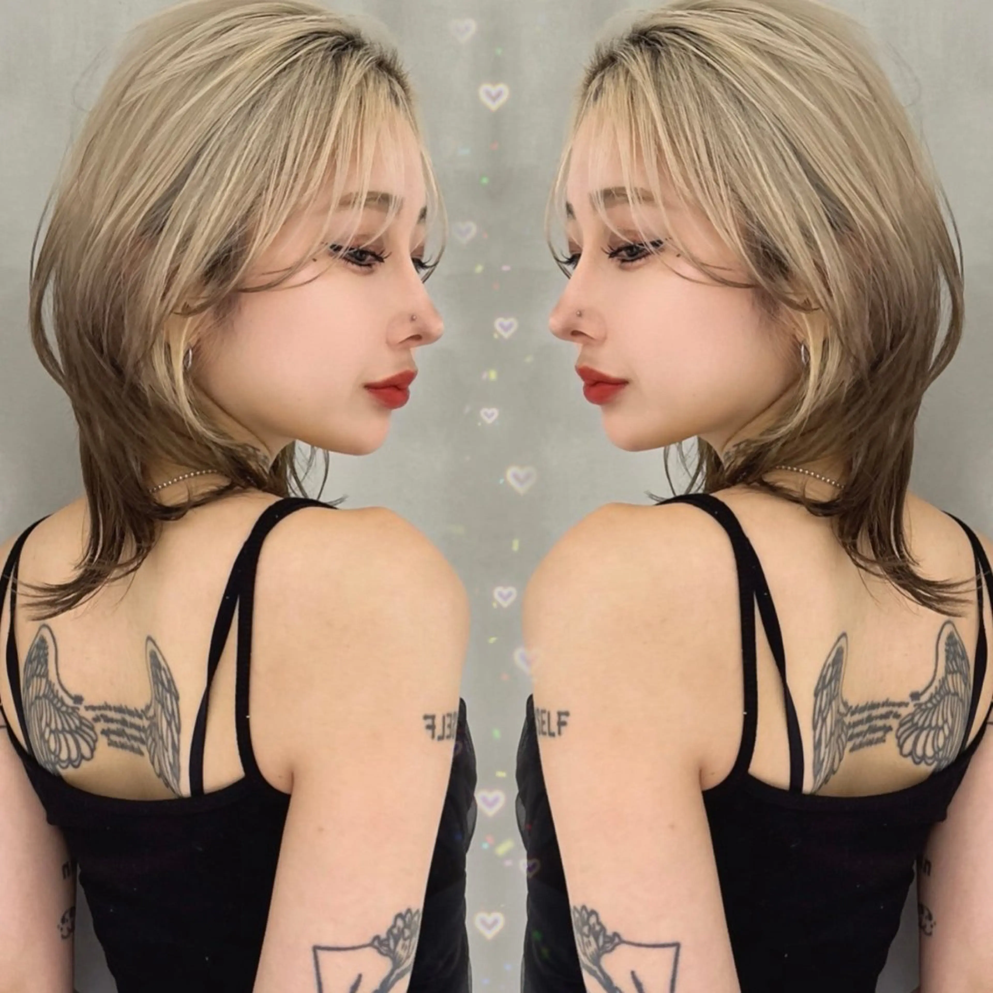 ミディアム Ma cherie by Lond所属・ハイトーン/ ブリーチAikaのヘアスタイル