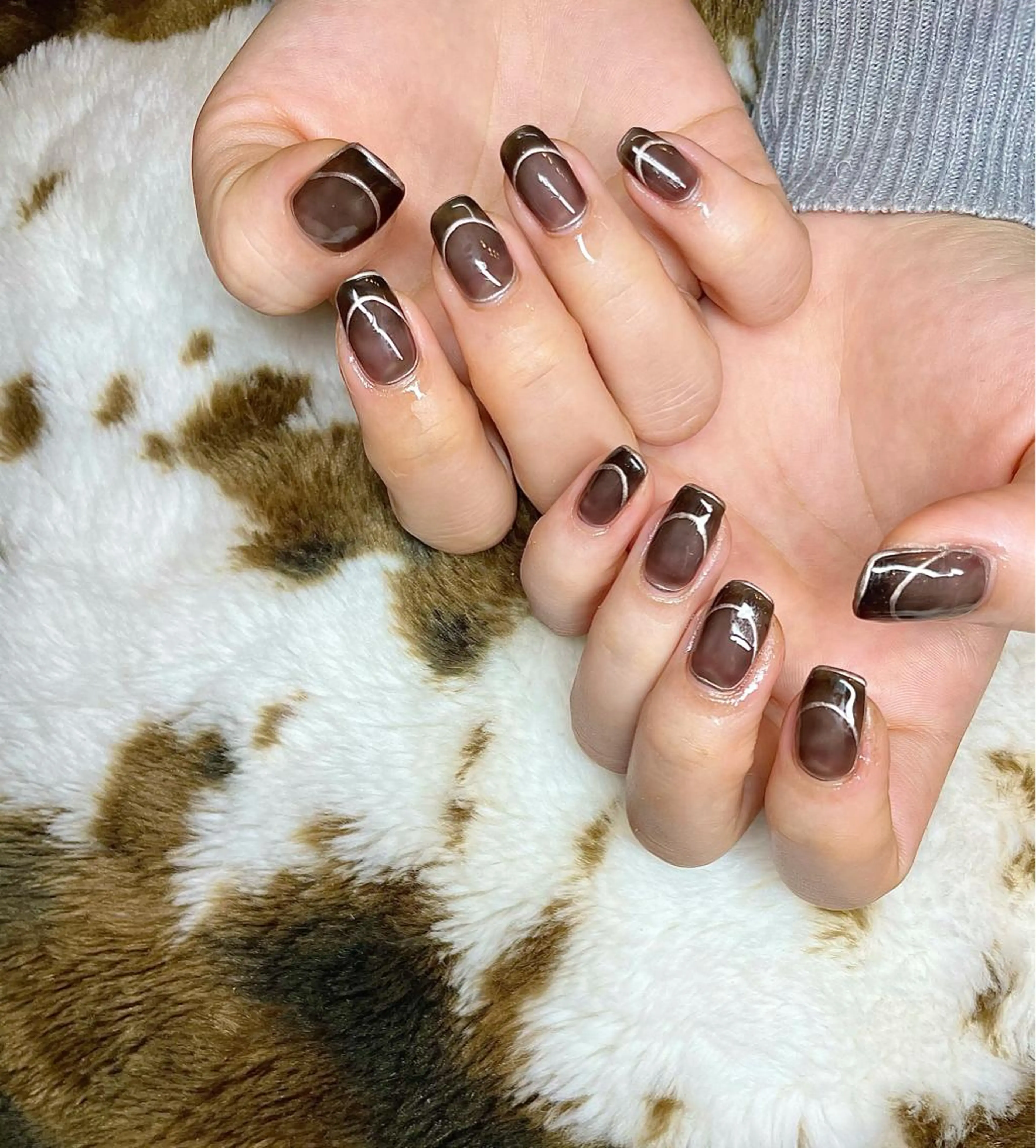 パーマ ヘアアレンジ メンズ キッズ ネイル マツエク・マツパ フレンチネイル ハンドネイル ハンドケア nail&eye Aoのマツエク・マツパデザイン