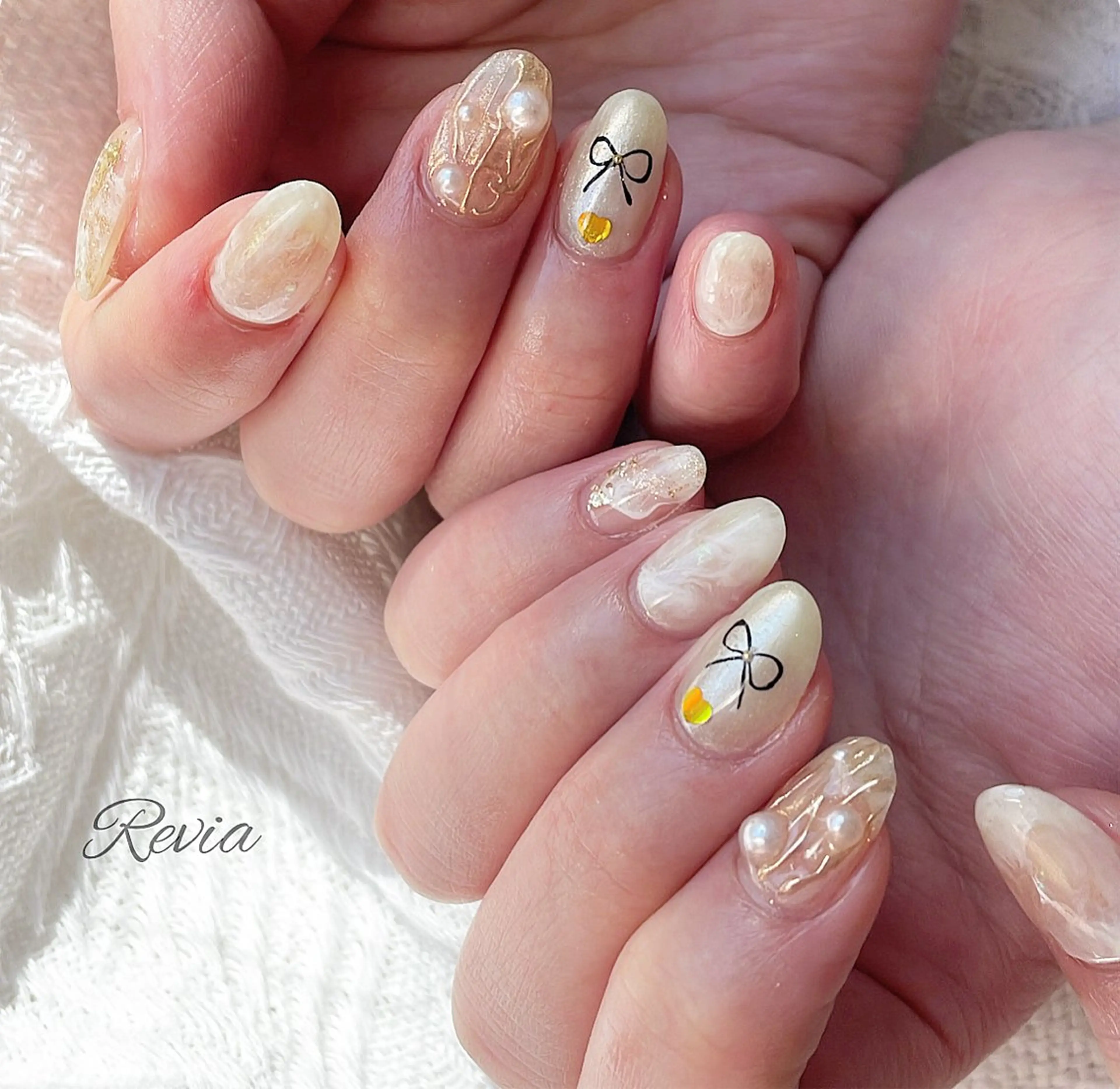 ネイル ハンドネイル revia所属・ERI Nailistのネイルデザイン