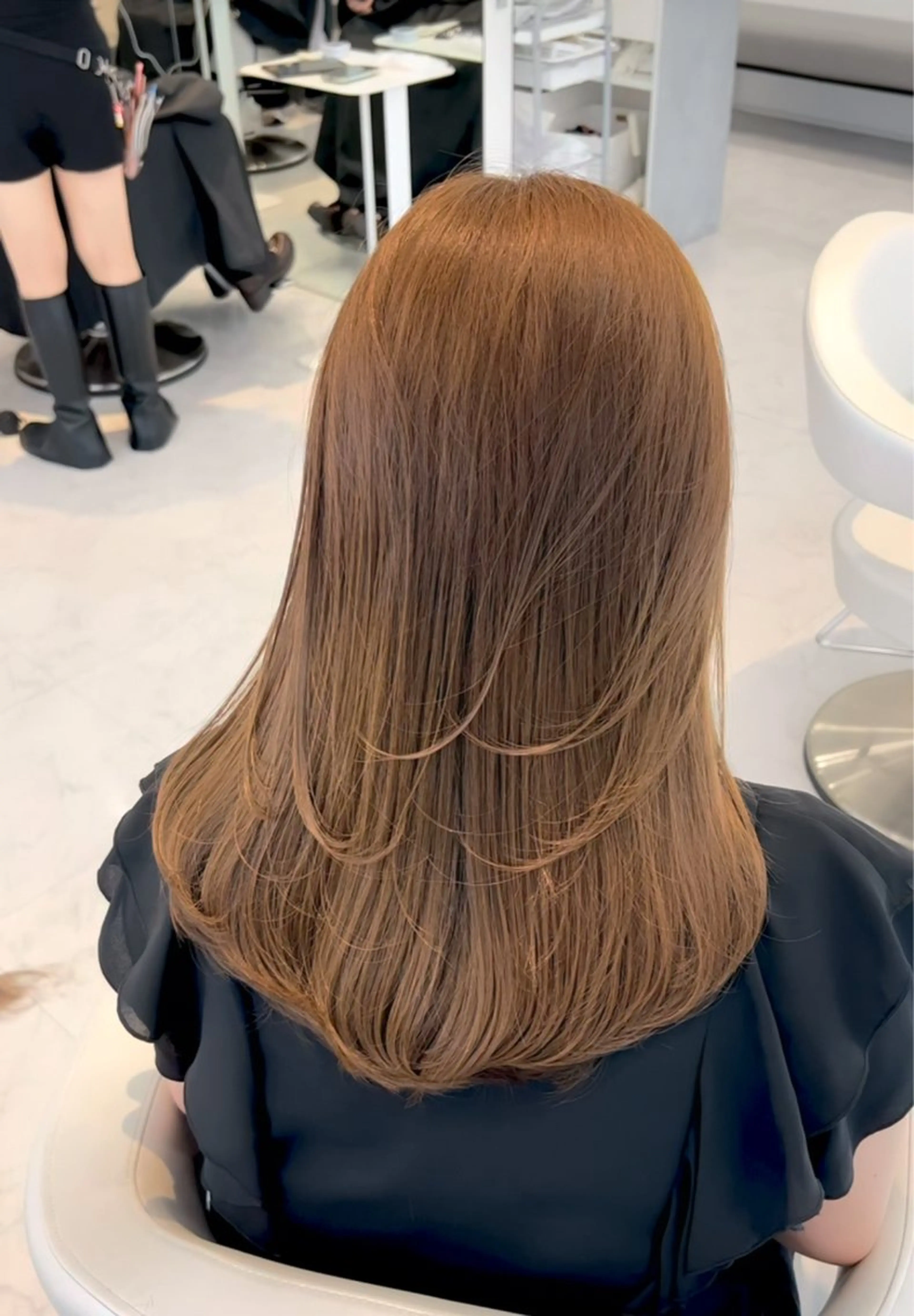 ミディアム ヘアカラー トリートメント ✨上品可愛い 垢抜けカラー/後藤✨のヘアスタイル