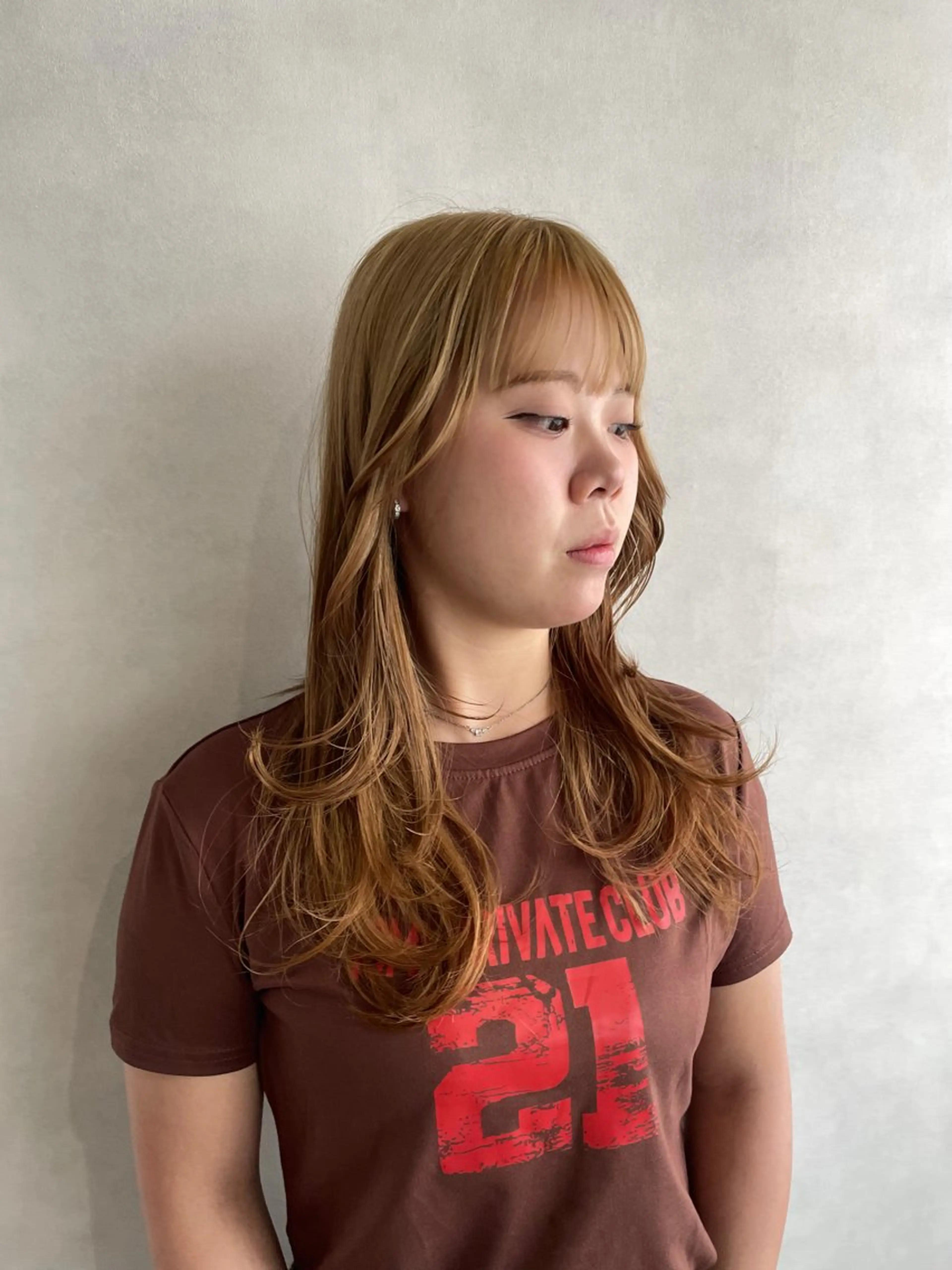 ロング カット 元平 未祐のヘアスタイル