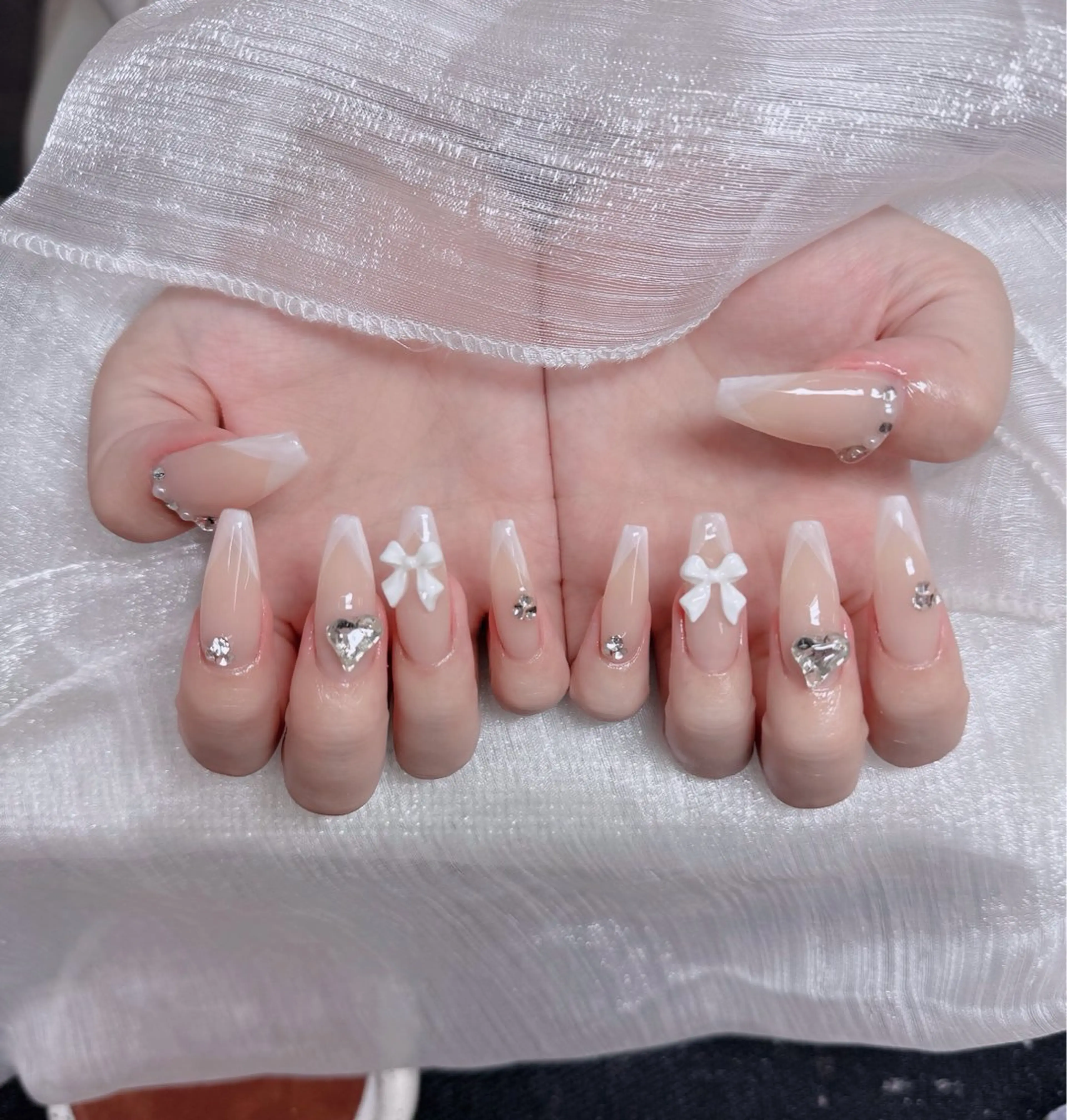 ネイル アートネイル 成人式 ジェルネイル ニュアンスネイル 夏ネイル ハンドネイル neco H.babynailのネイルデザイン