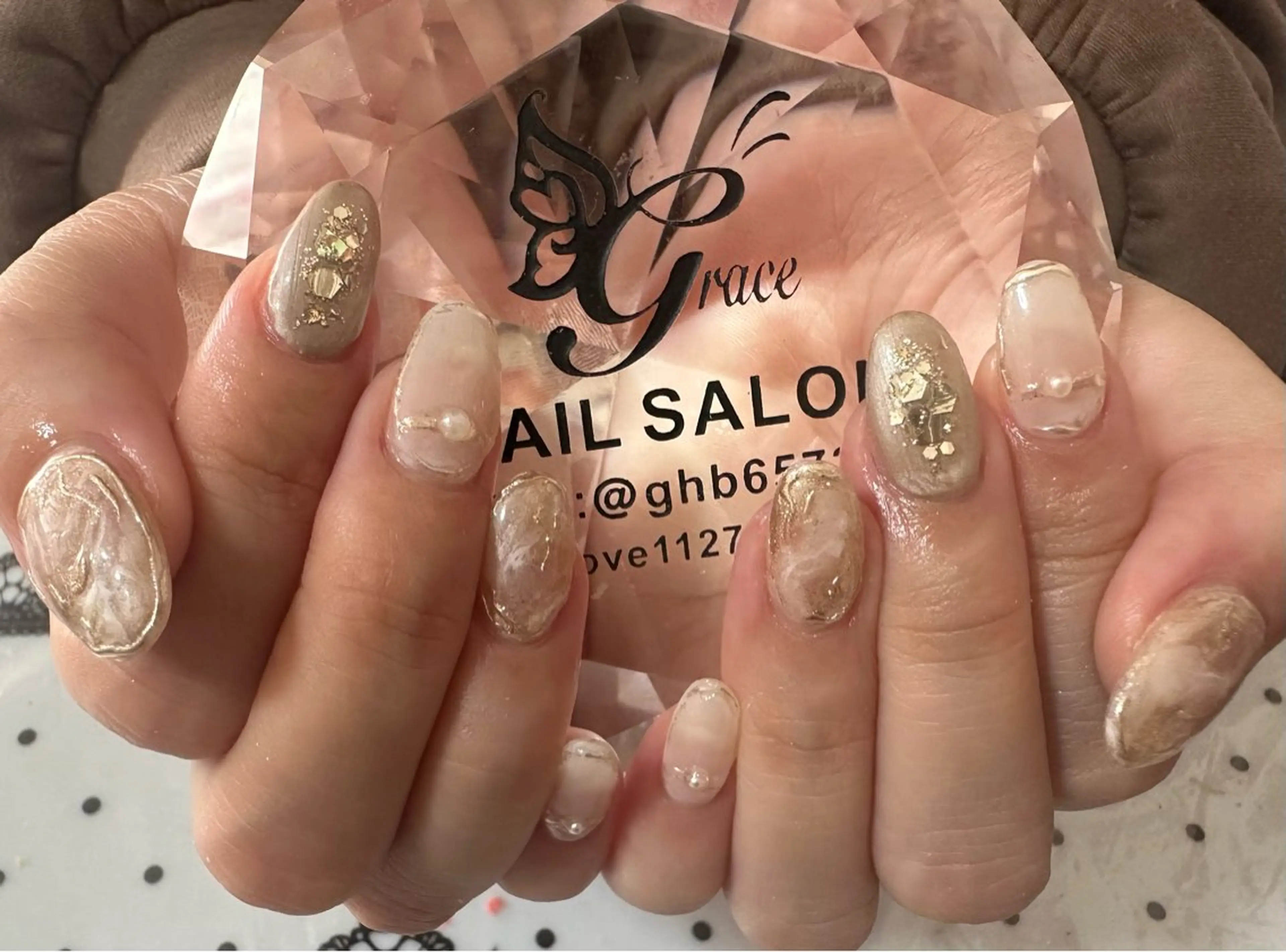 ネイル チークネイル 長さ出し フットネイル ジェルネイル マグネットネイル grace グレースのネイルデザイン