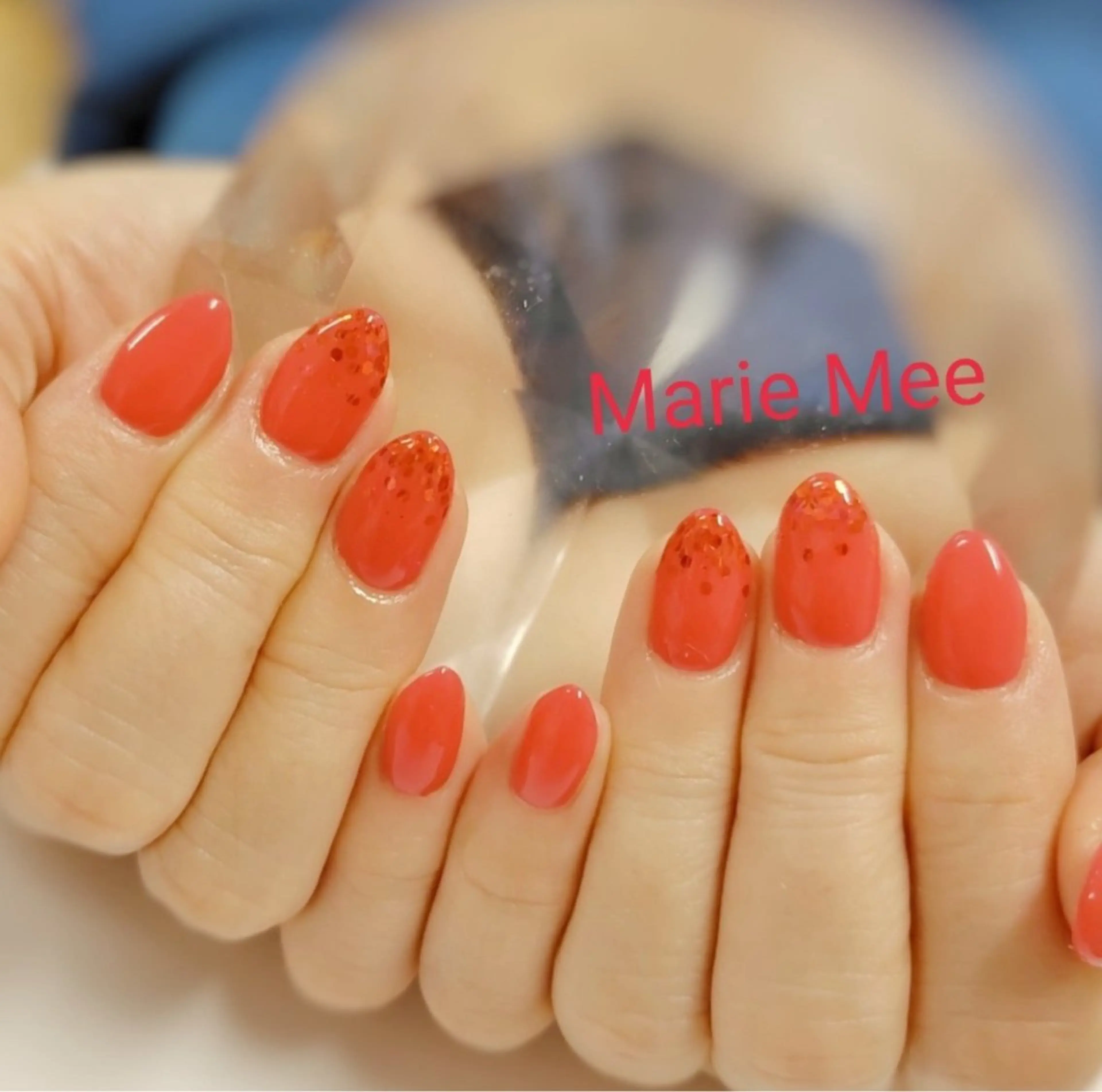 ジェル★オフなし★ワンカラー（グラデorフレンチ変更可）の写真