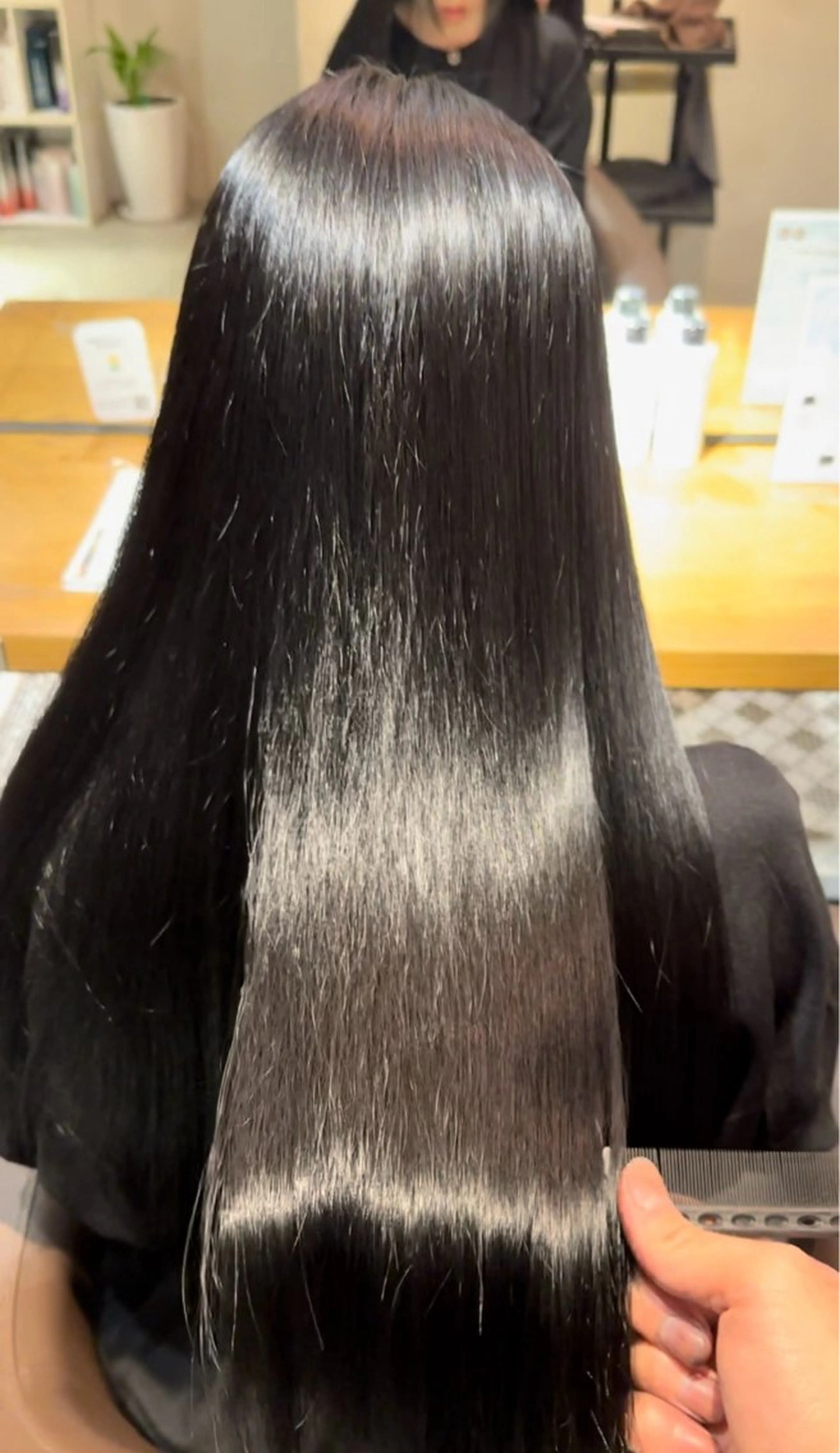 ロング 髪質改善 縮毛矯正 トリートメント 髪質改善 すずきひじりのヘアスタイル