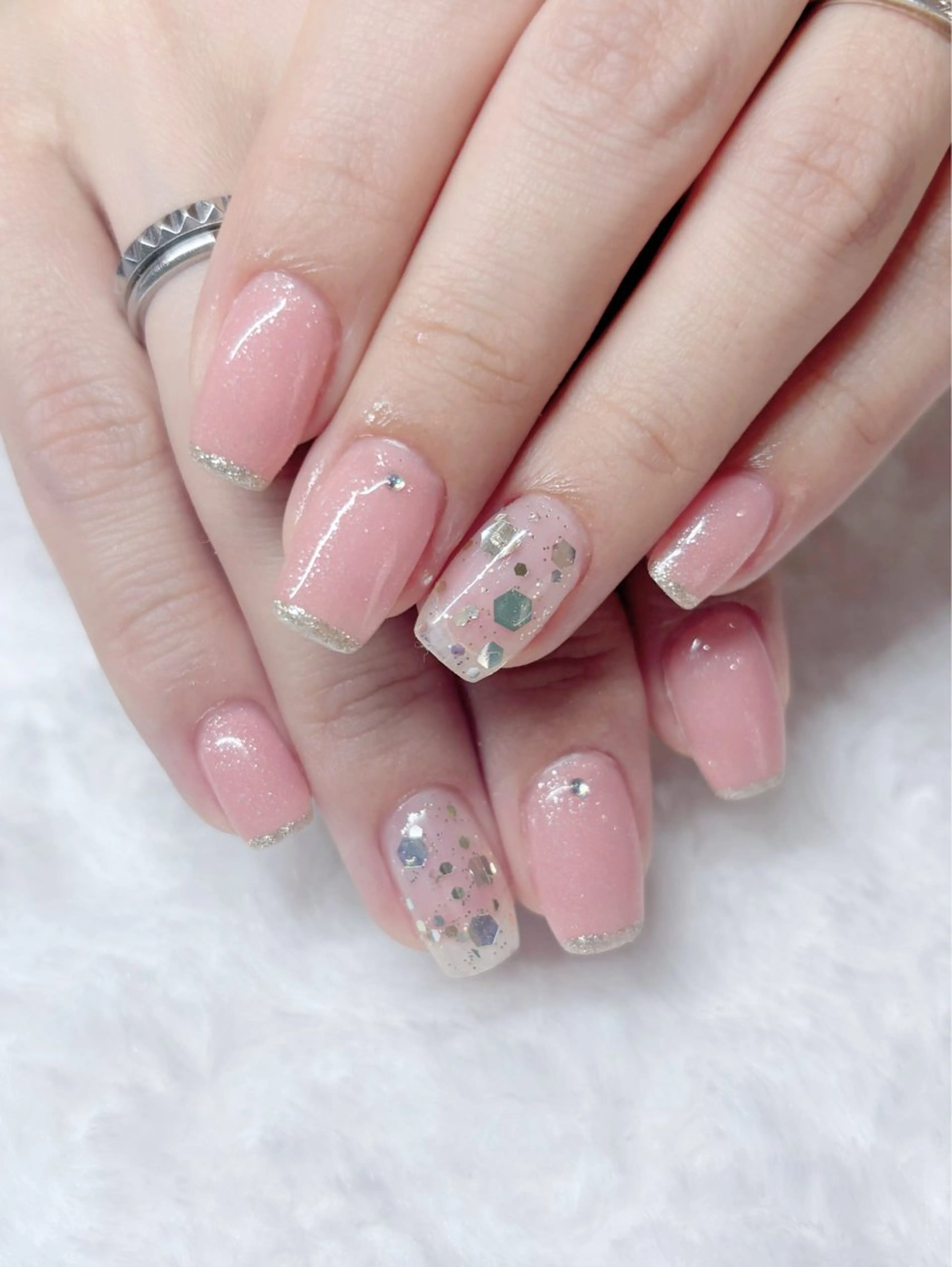 ネイル シンプルネイル Mugi♡ MAYUのネイルデザイン