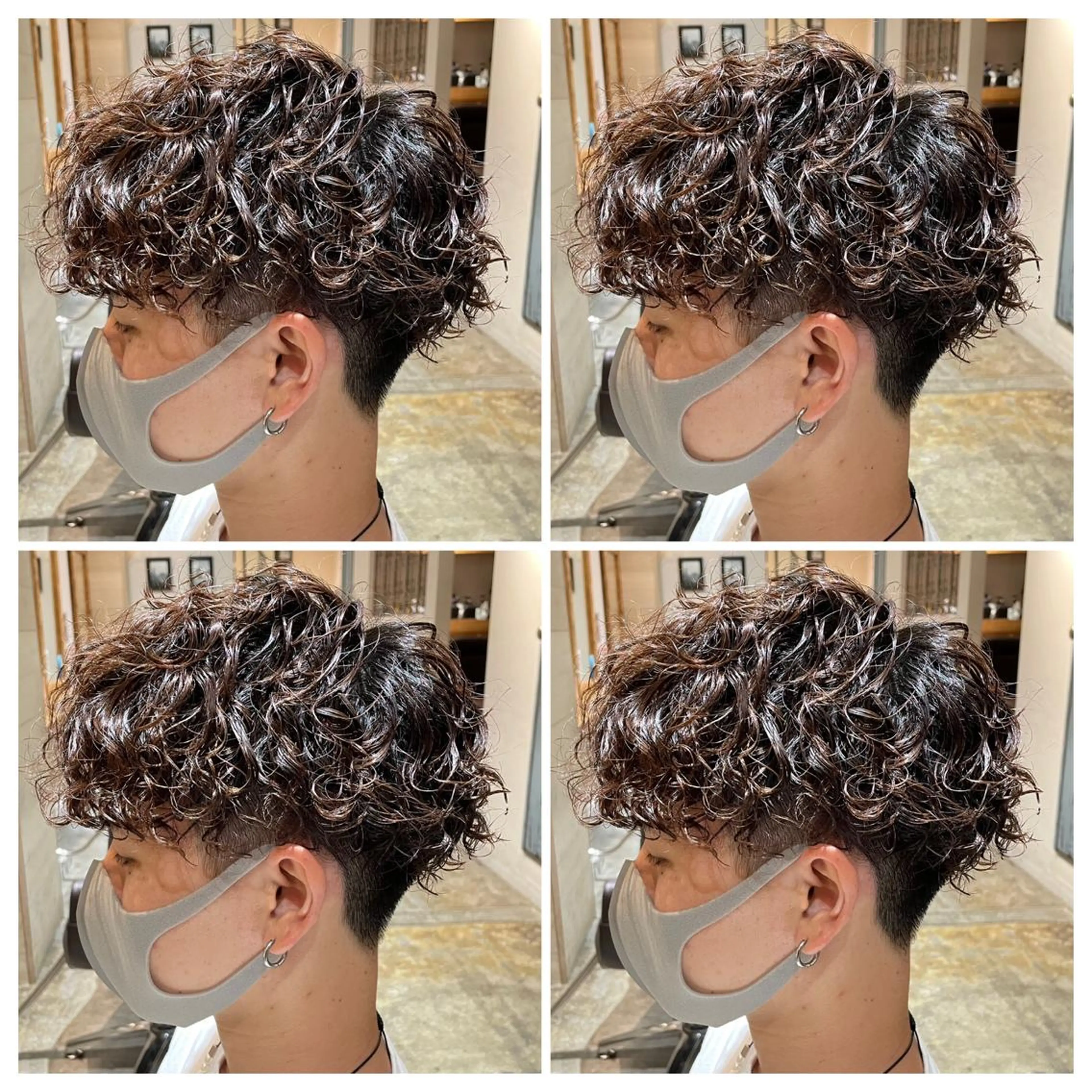 パーマ メンズ カット パーマ トリートメント 💎髪質改善／艶髪 荻原💎のヘアスタイル