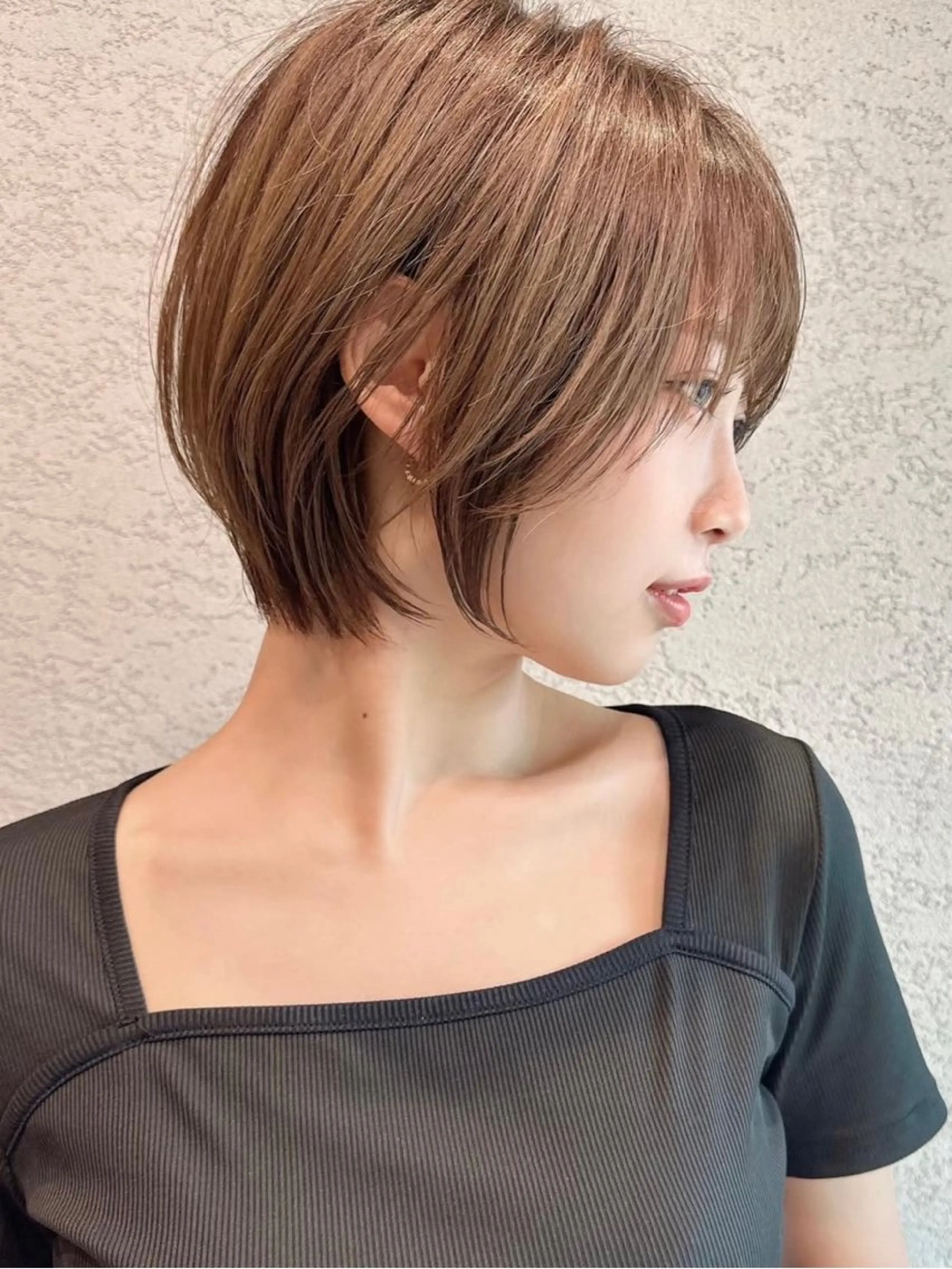 ショート カラー カット ヘアカラー トリートメント ショート/ボブ 岡田洸太のヘアスタイル