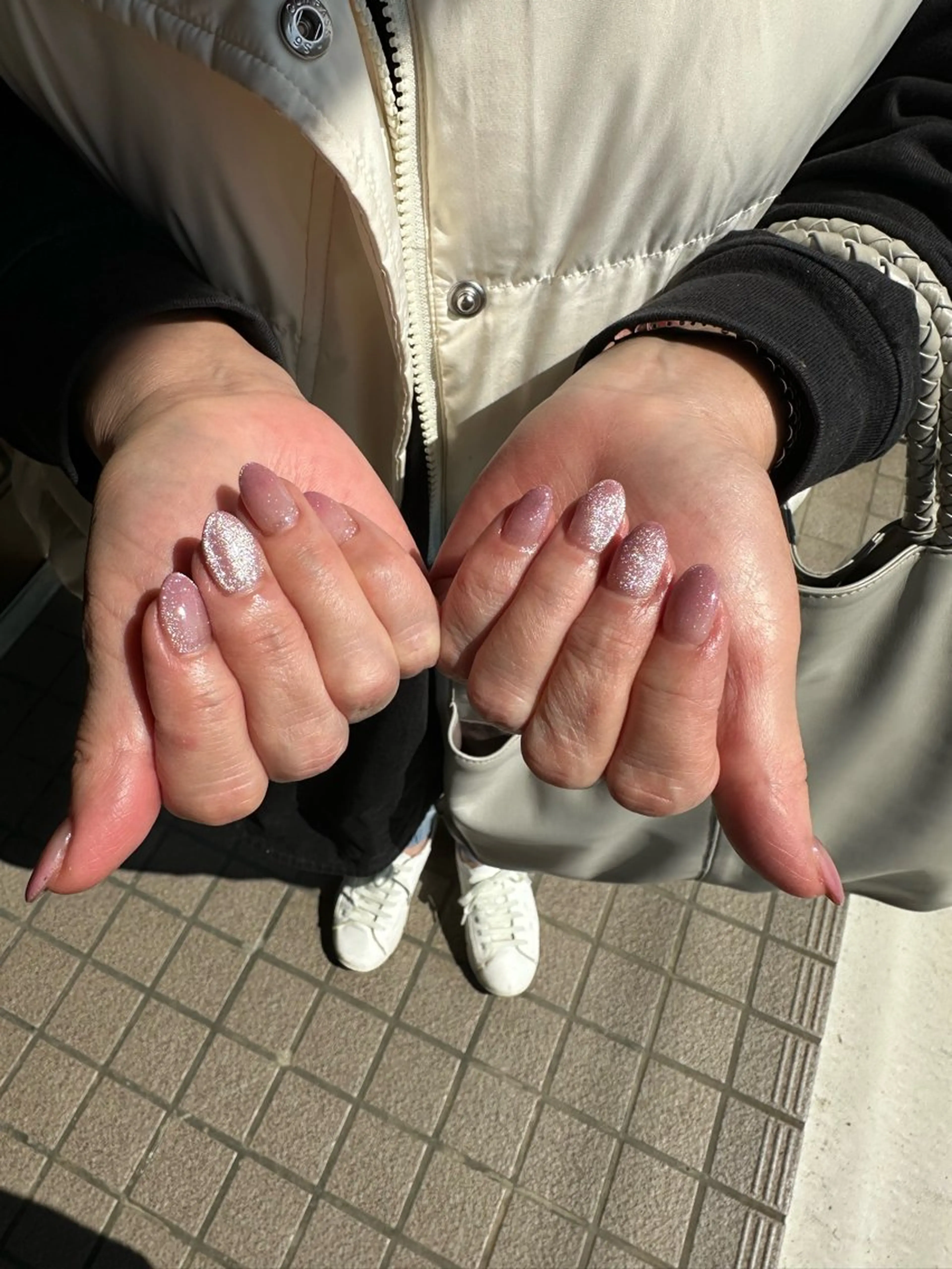 ネイル ピンク ハンドネイル Sawa ︎︎𓂃⟡.·のネイルデザイン