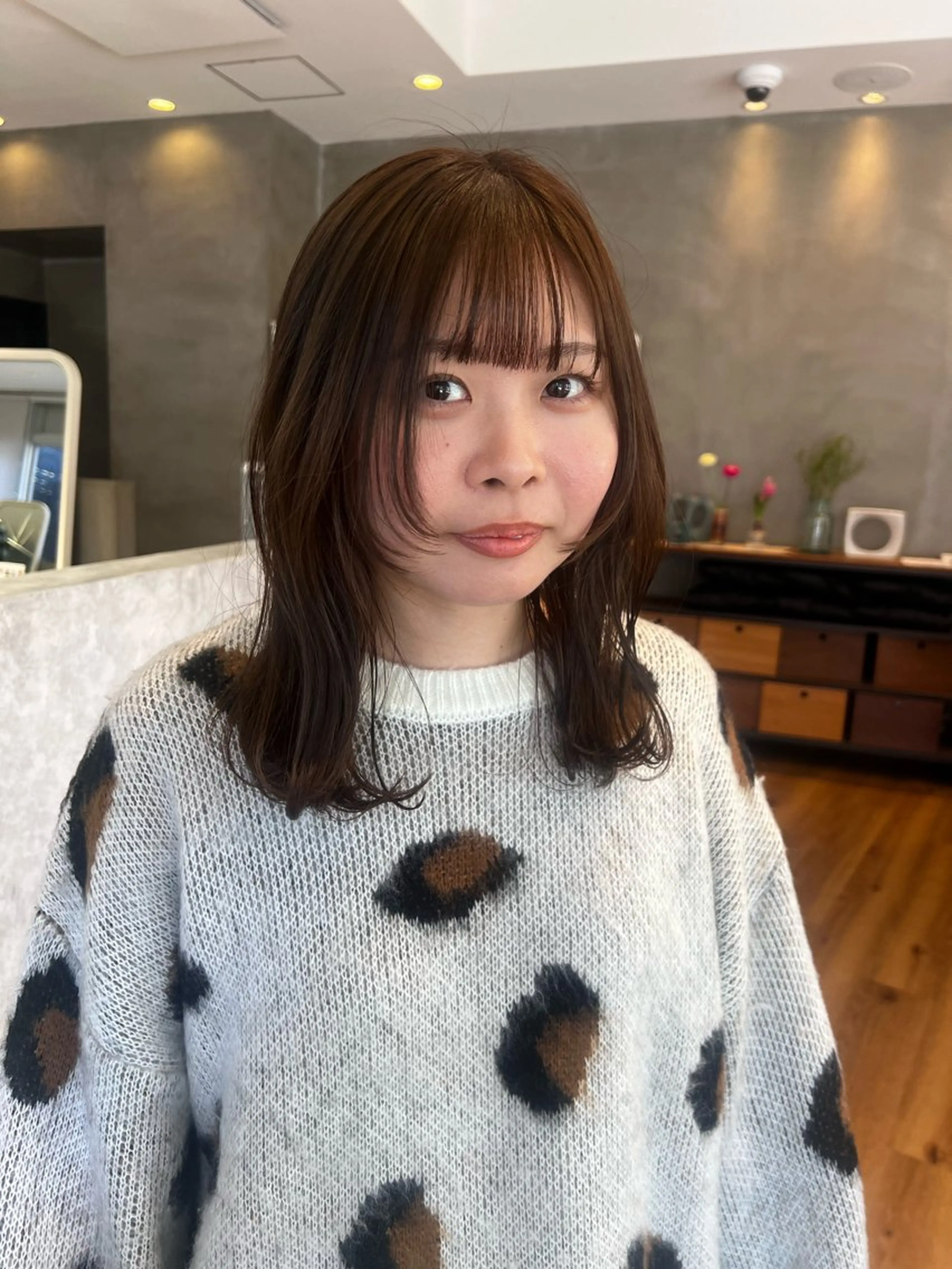 ミディアム カラー ボブ指名No.1/ ボブパーマ/ユキのヘアスタイル