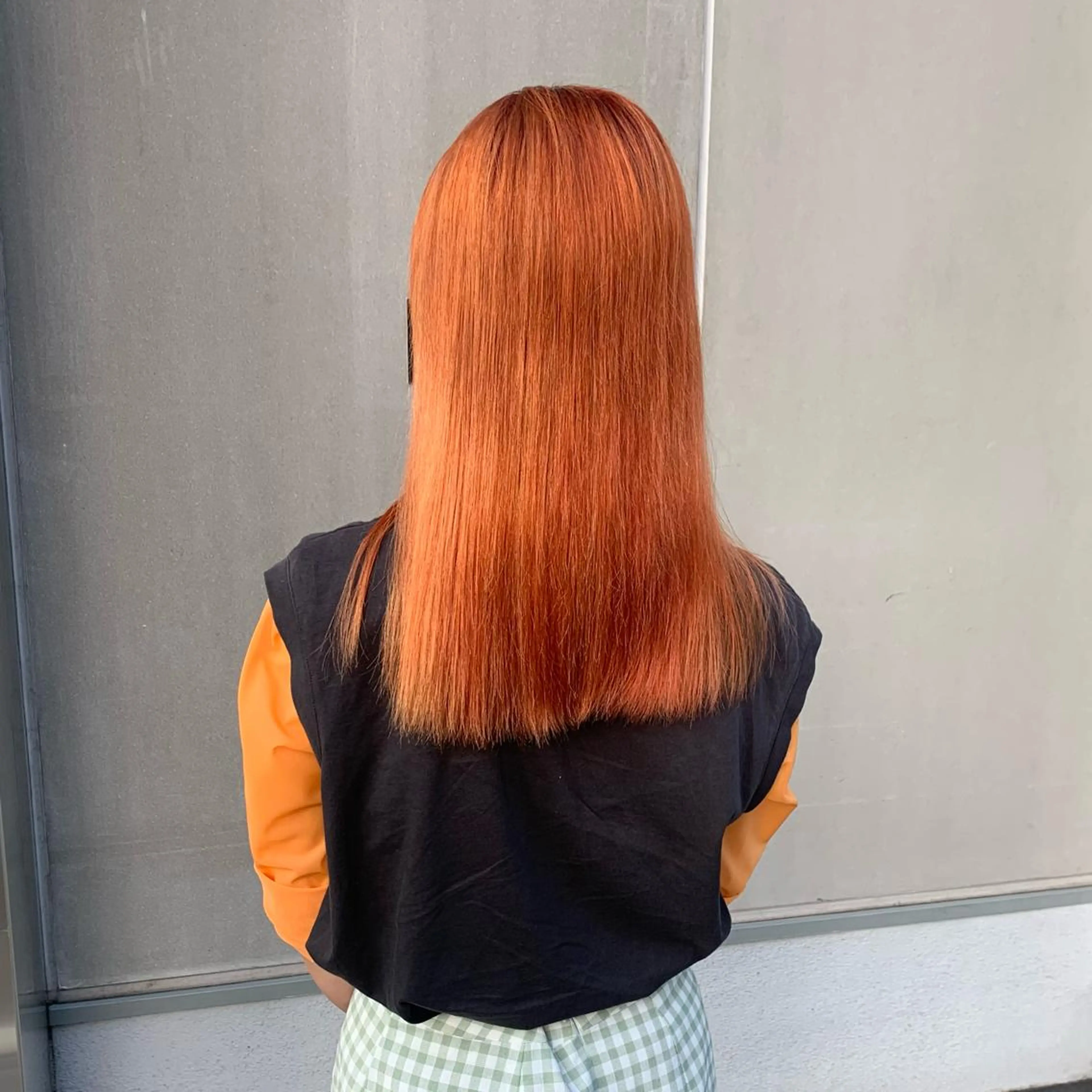 ミディアム カラー オレンジ Hair Resort Noble(ヘアリゾートノーブル)所属・オオヤ カナのヘアスタイル