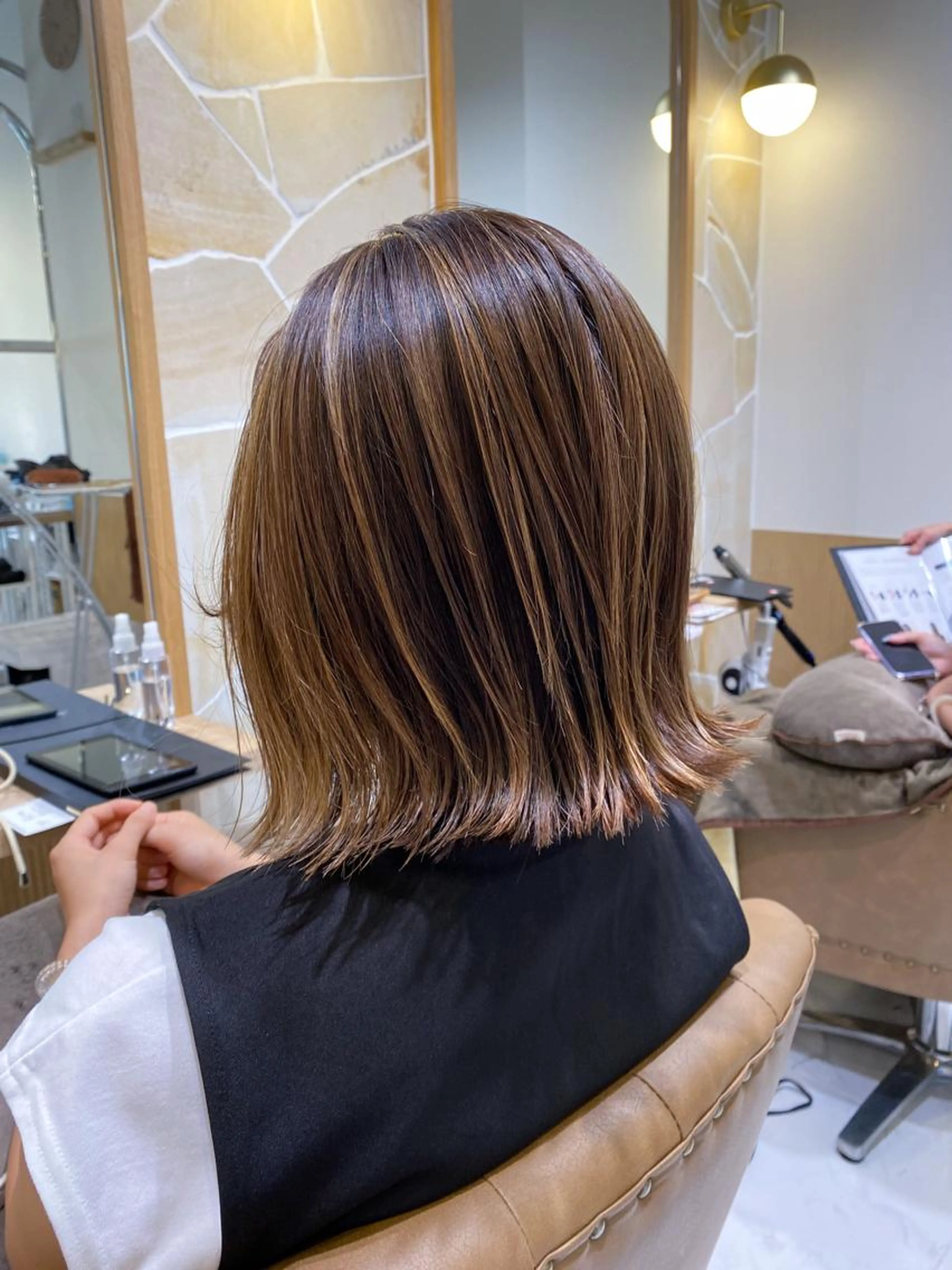 🌈似合わせカット＋立体感のでるハイライト＋イルミナカラー🎉の写真