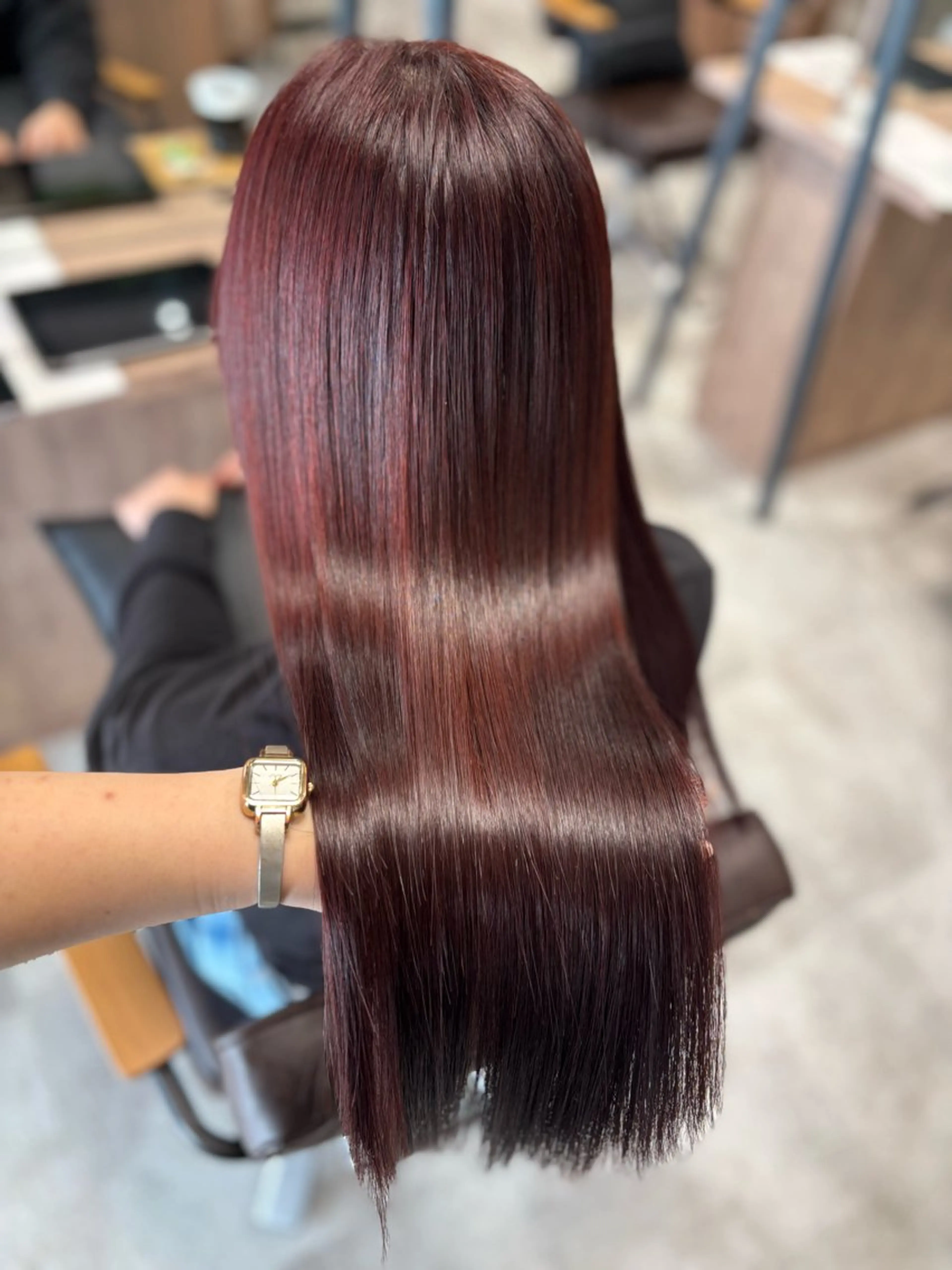 セミロング カラー カット ヘアカラー トリートメント 韓国ヘア/髪質改善 /艶カラー/sahoのヘアスタイル