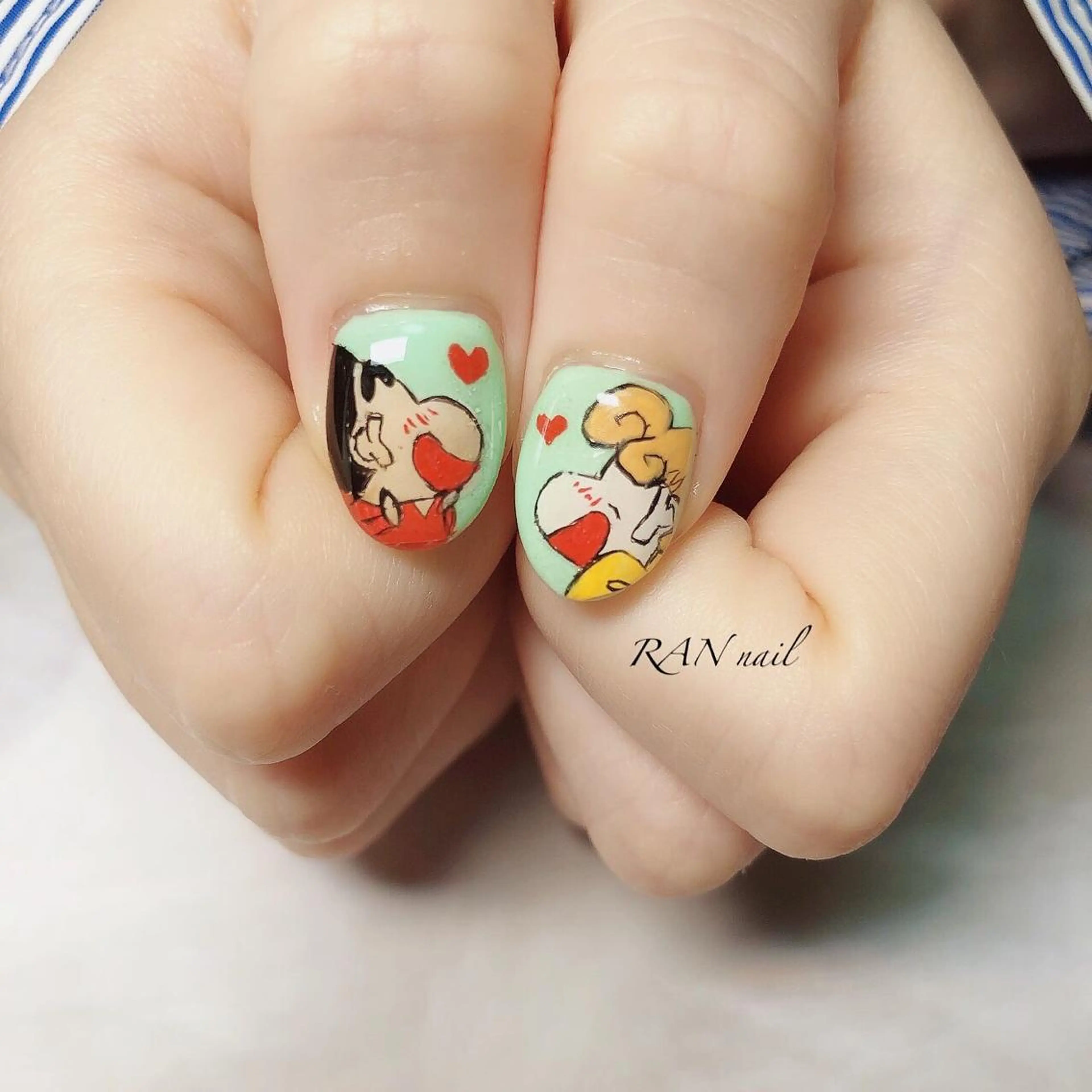 ネイル グリーン ピンク 夏ネイル その他(ネイル) RAN nail 〜ランネイル〜所属・RAN nailのネイルデザイン