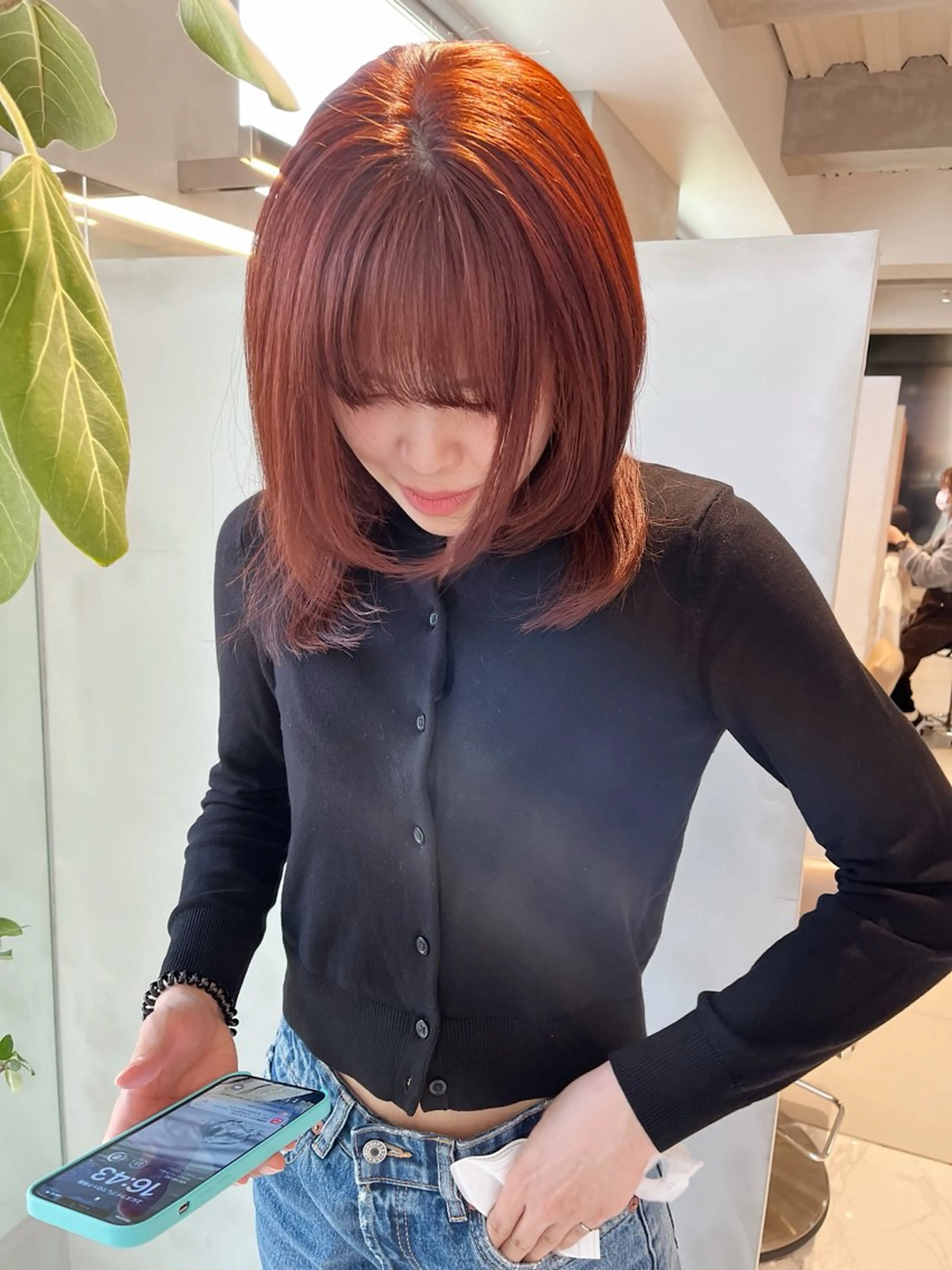 ミディアム カラー 透明感ハイトーン/ まつ毛パーマ/セイナのマツエク・マツパデザイン