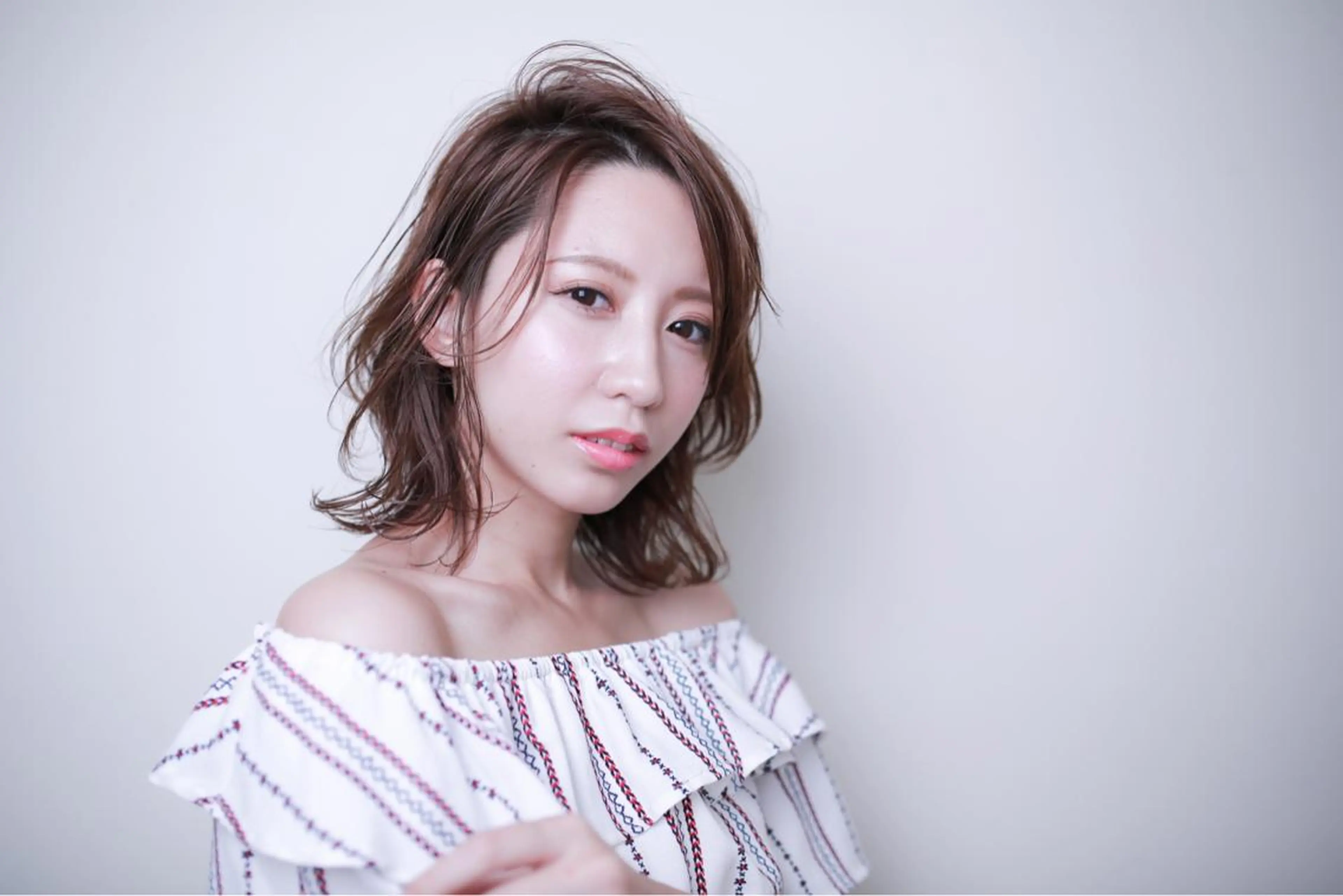 ミディアム ラブレス天王寺SmartSalon所属・江戸 義和のヘアスタイル