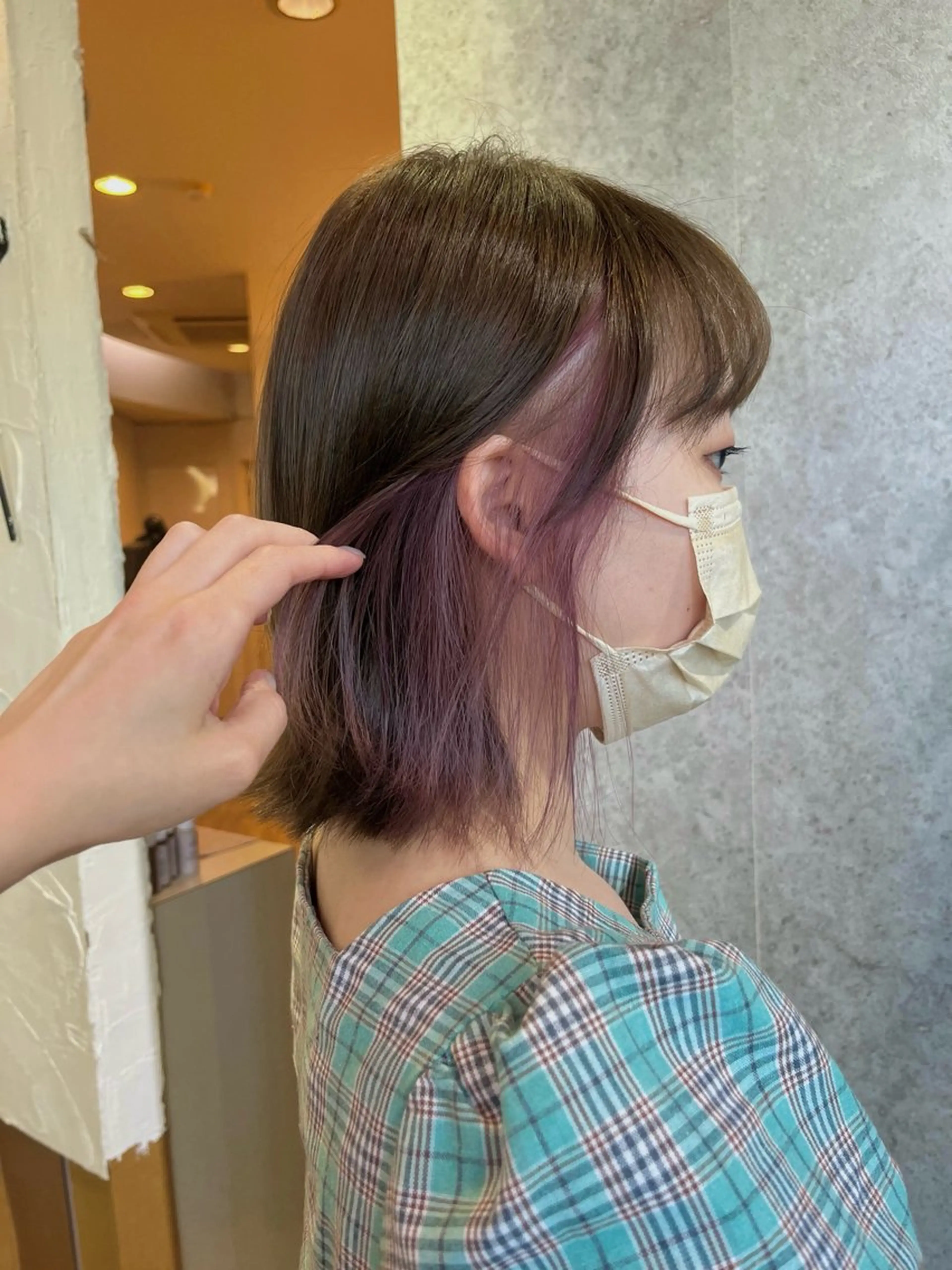ミディアム ヘアカラー トリートメント 庄司 桜のヘアスタイル