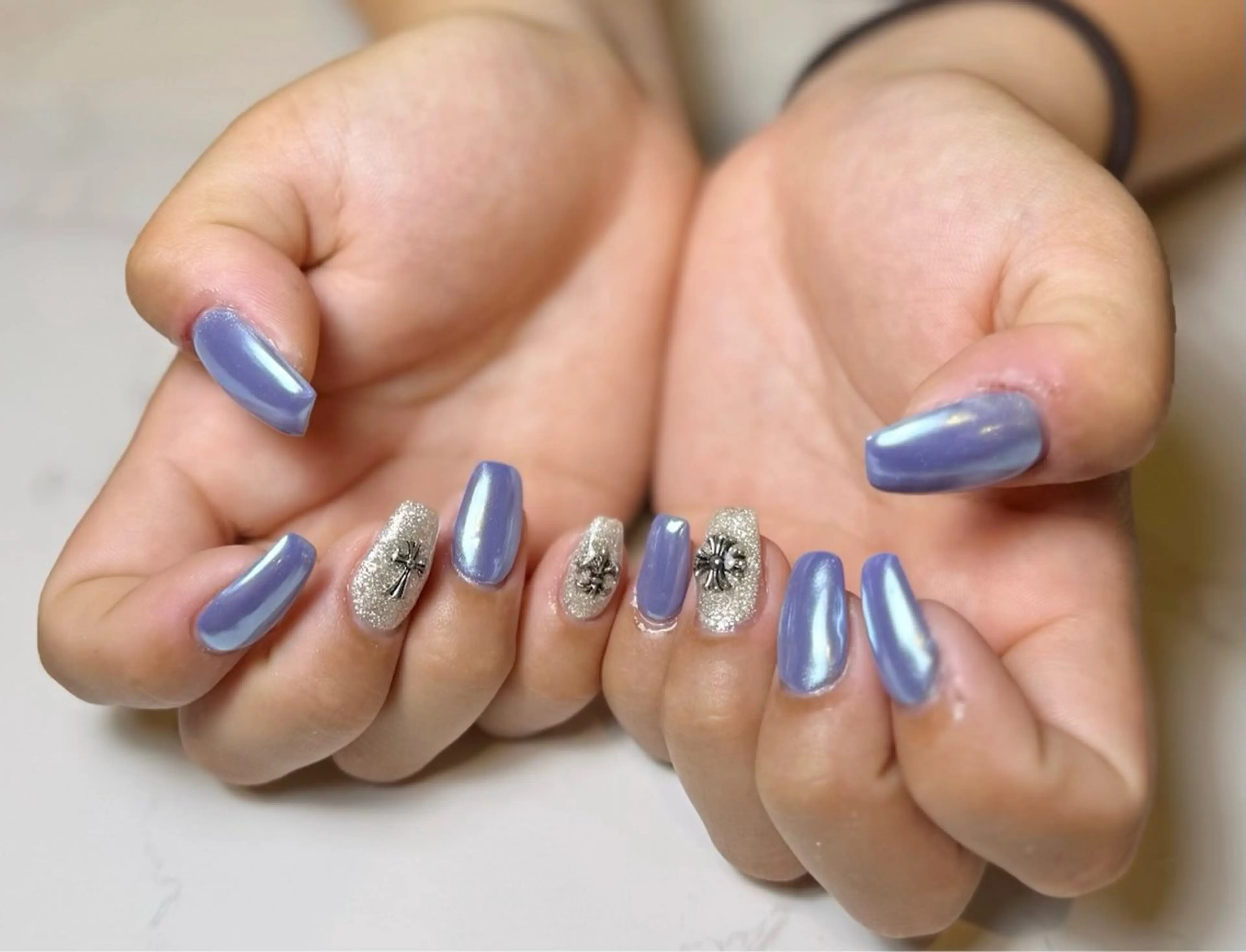 ネイル ミラーネイル ワンカラーネイル beautysalon amour所属・amour RIOのネイルデザイン