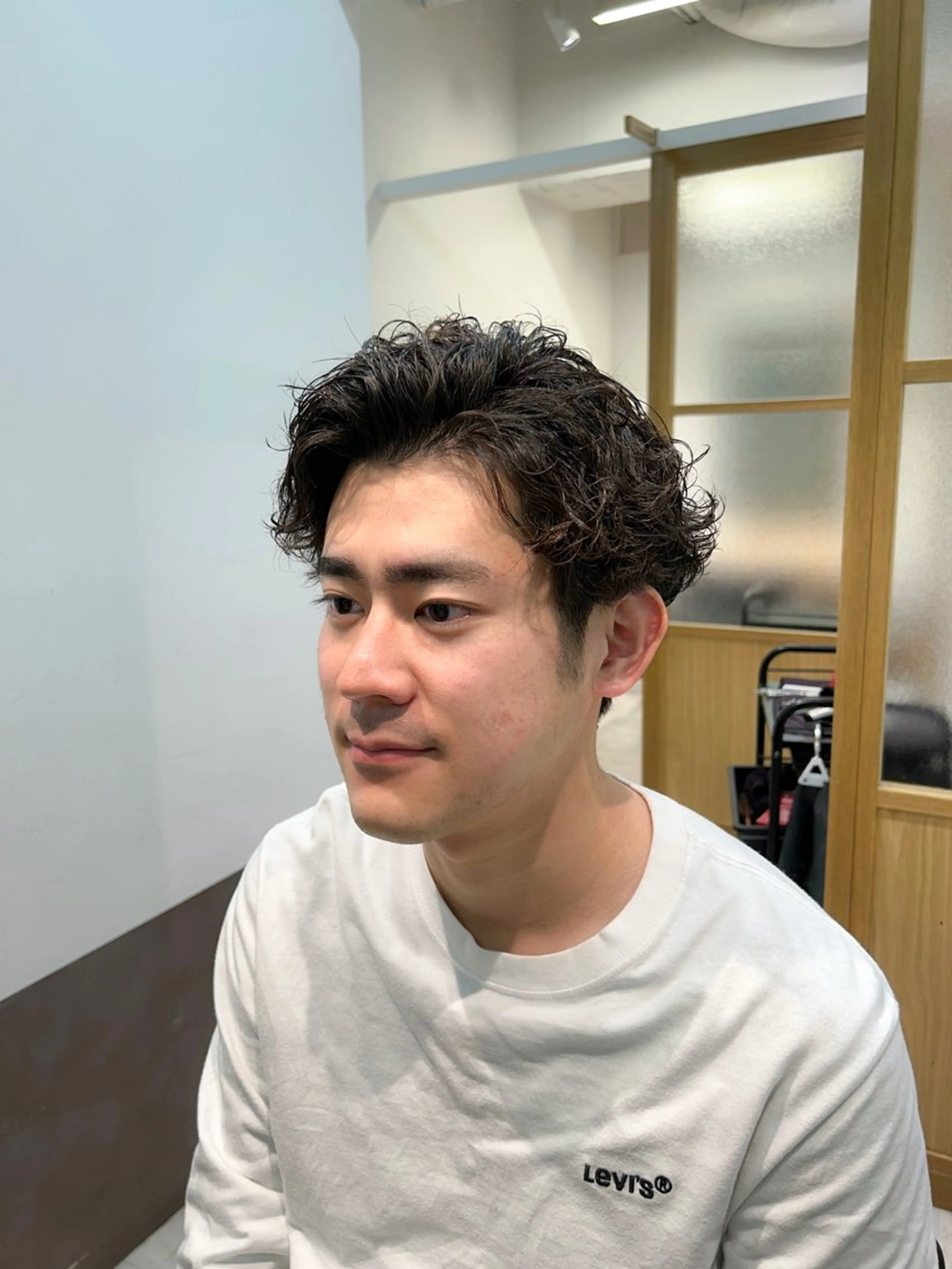 メンズカット＋波巻きパーマの写真