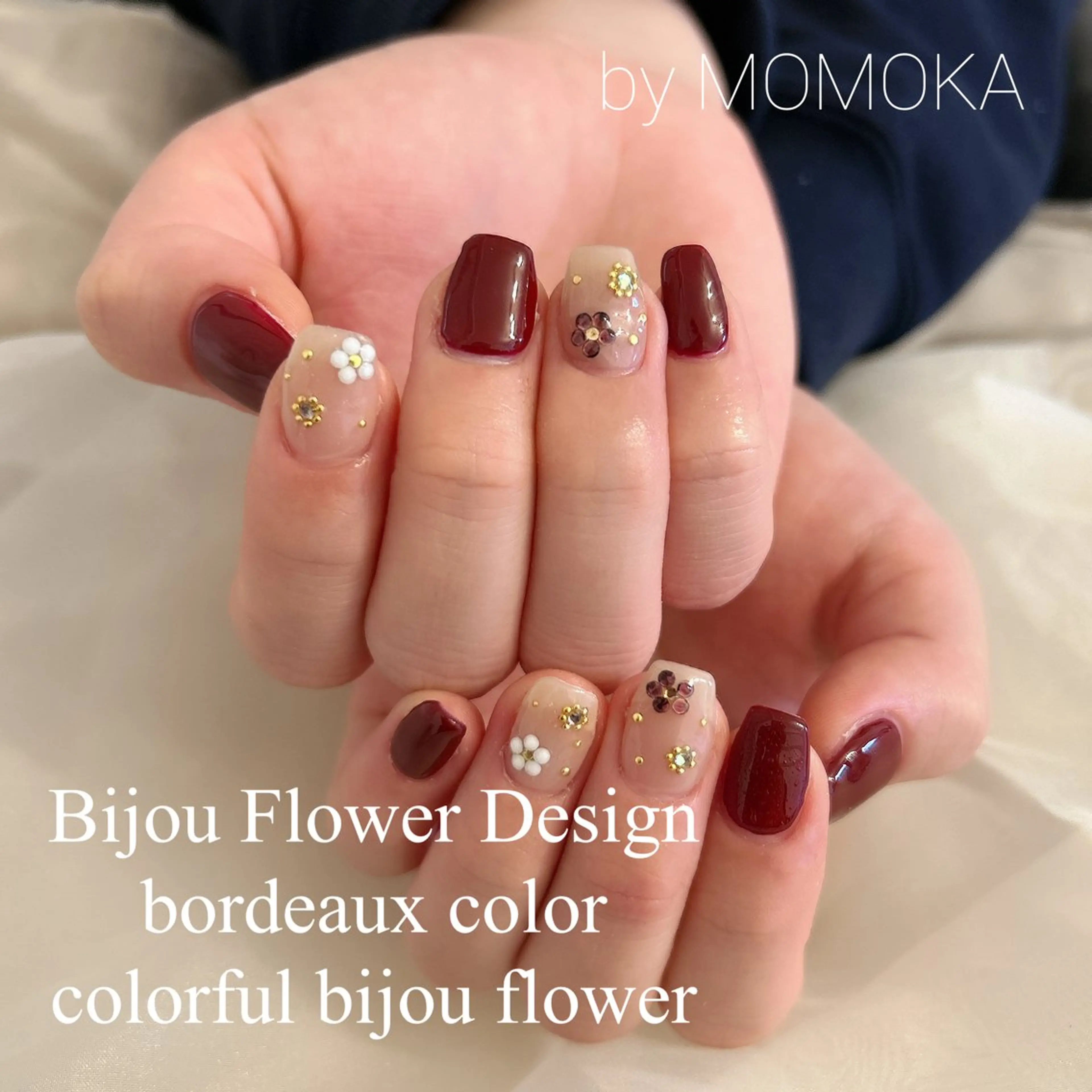 ネイル フラワーネイル ハンドネイル momoka_nails所属・Momo Nailsのネイルデザイン