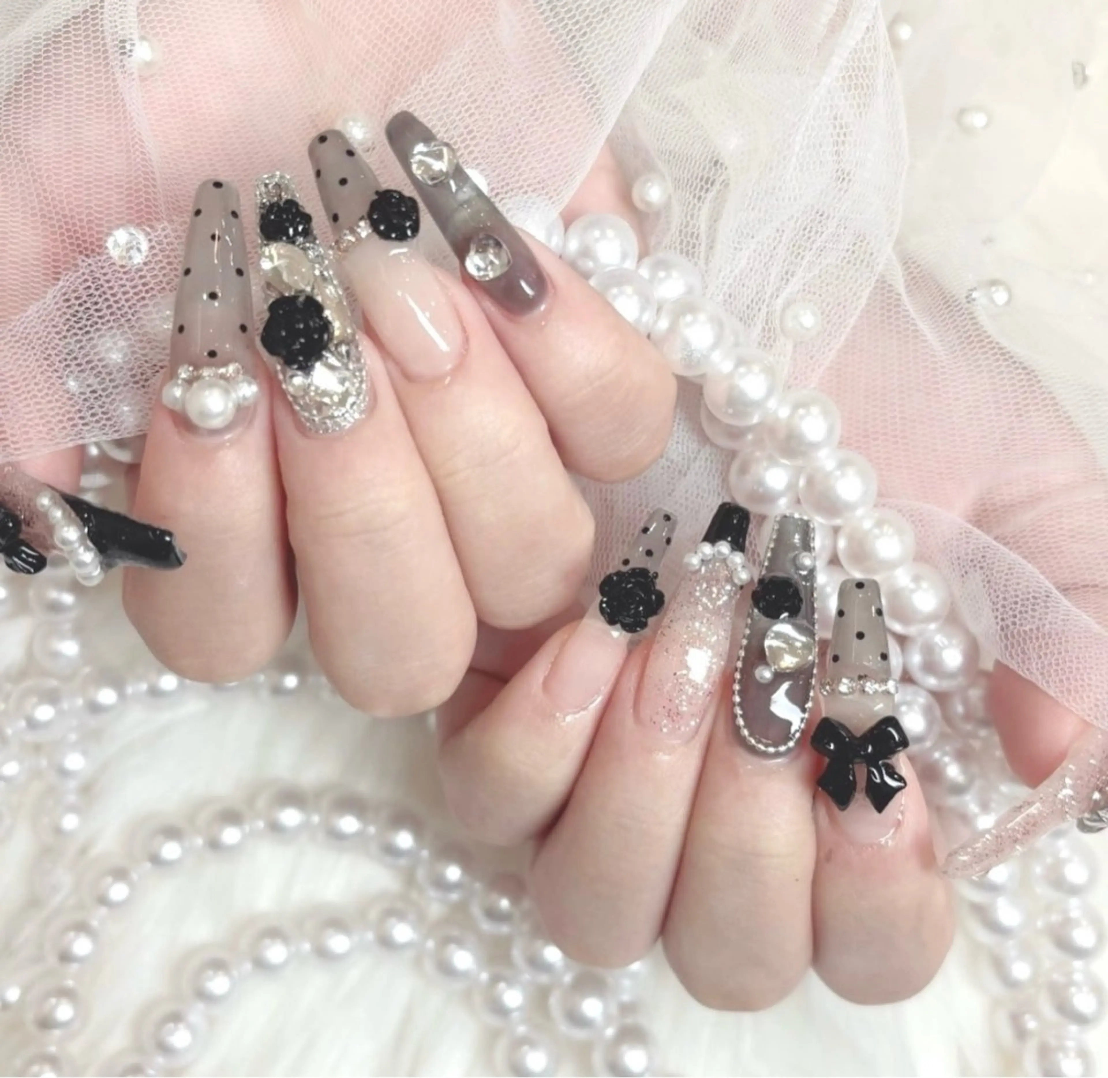 ネイル 長さ出し Mi nailsのネイルデザイン