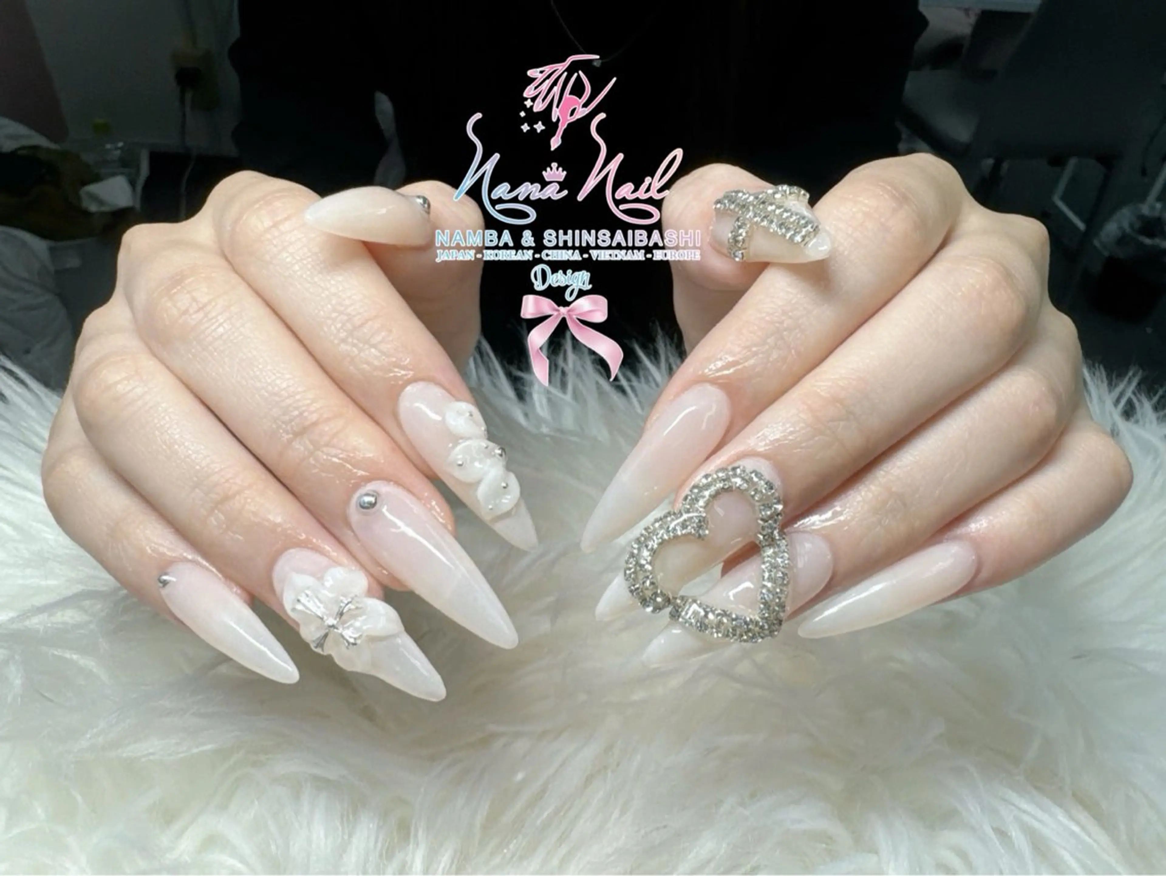 ネイル チークネイル 桜ネイル フラッシュネイル フットネイル ジェルネイル ハンドネイル ７９LINA NAIL 心斎橋店所属・リナネイル アメ村心斎橋店のネイルデザイン