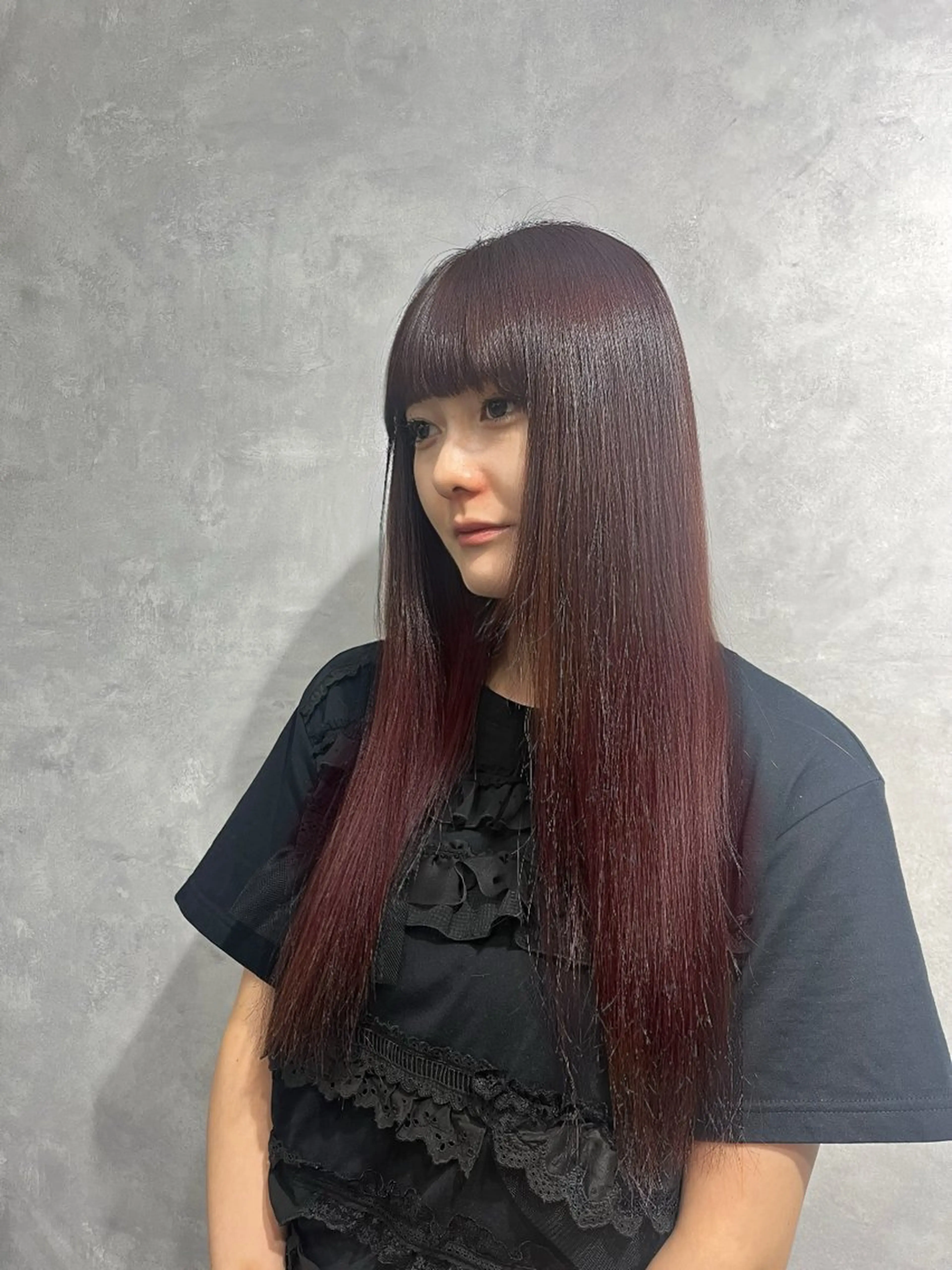 ロング ヘアカラー エクステ レイヤーカット /konomiのヘアスタイル