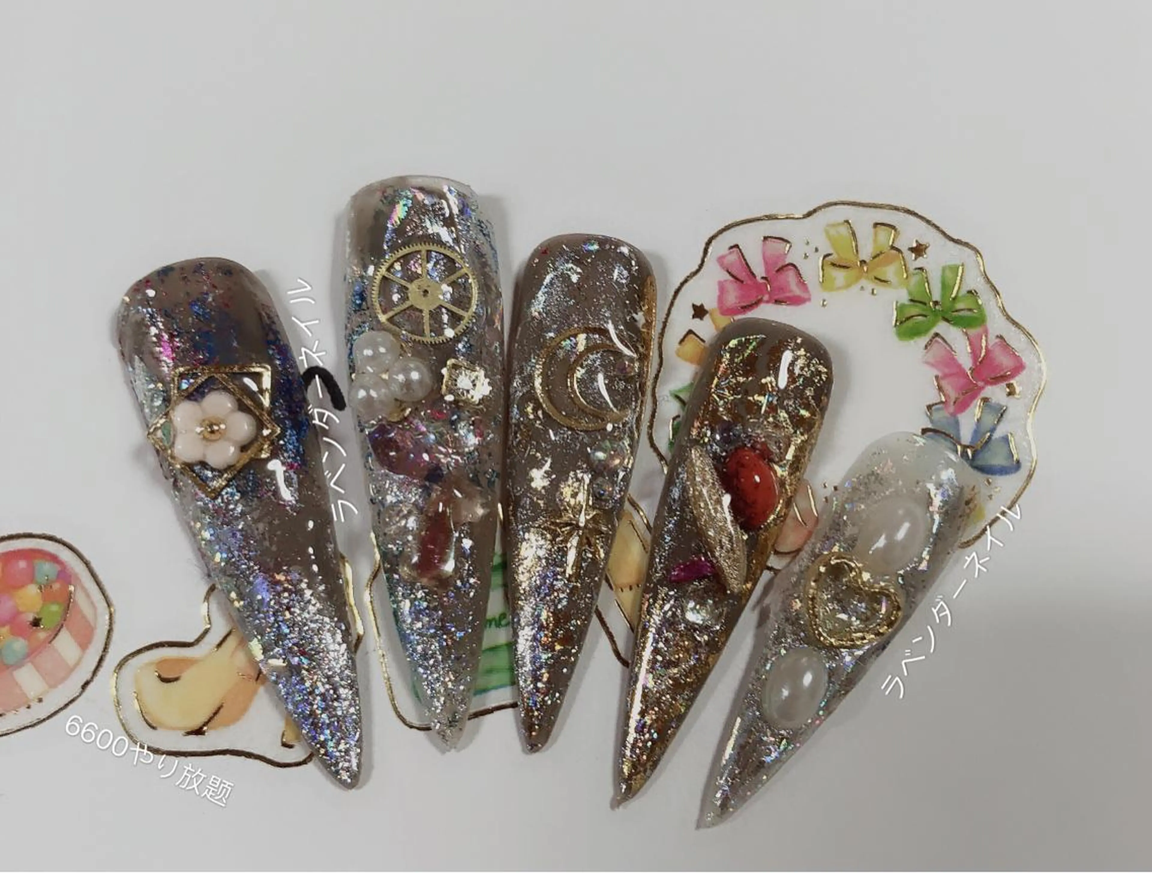 ネイル ラベンダー💖日暮里 ルル💖ネイルのネイルデザイン