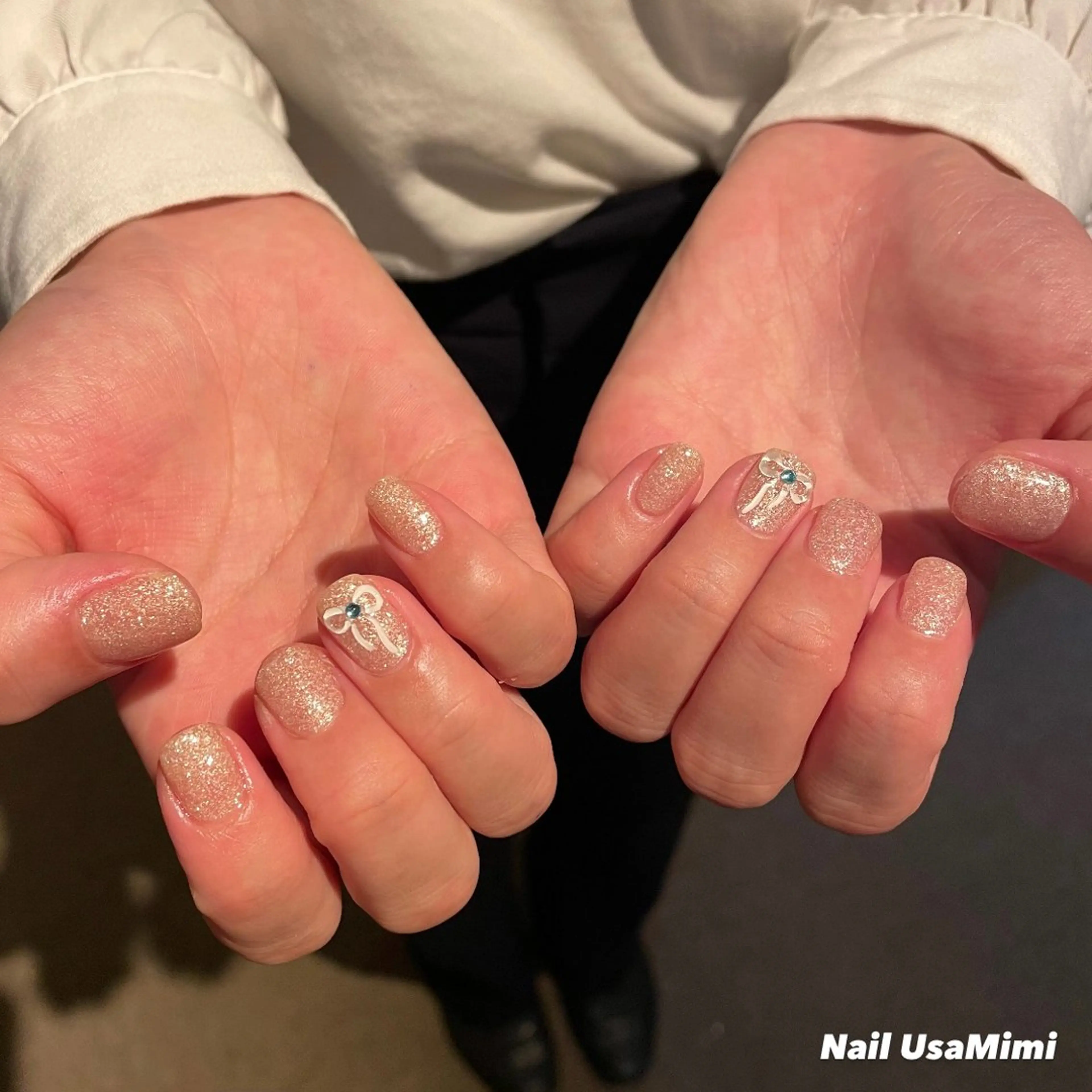 ネイル リボン NAIL DOT STUDIO堺筋本町のネイルデザイン