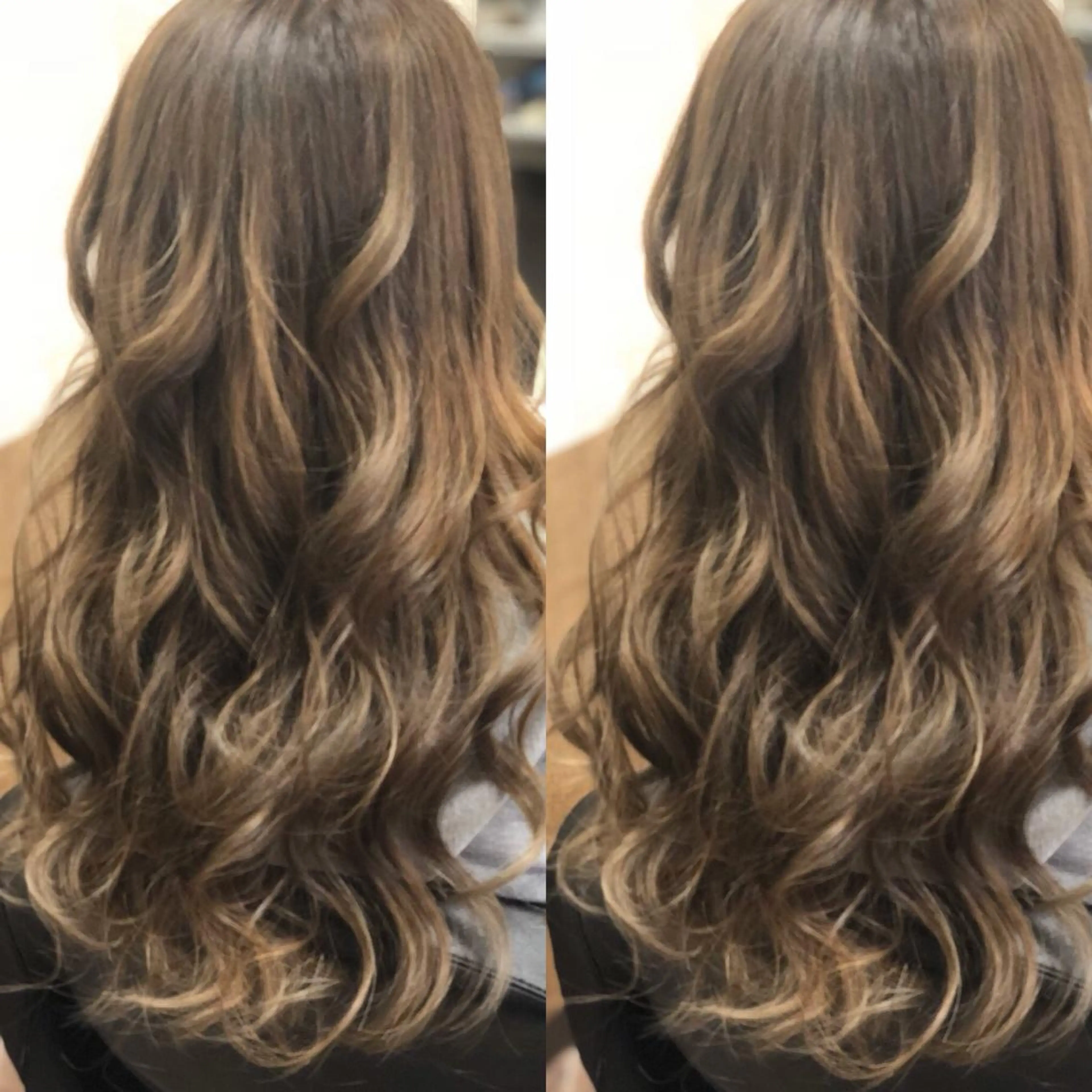 ロング カラー ブリーチ ブリーチなしカラー ヘアセット ヘアサロンオスカー 岸和田蛸地蔵店のヘアスタイル