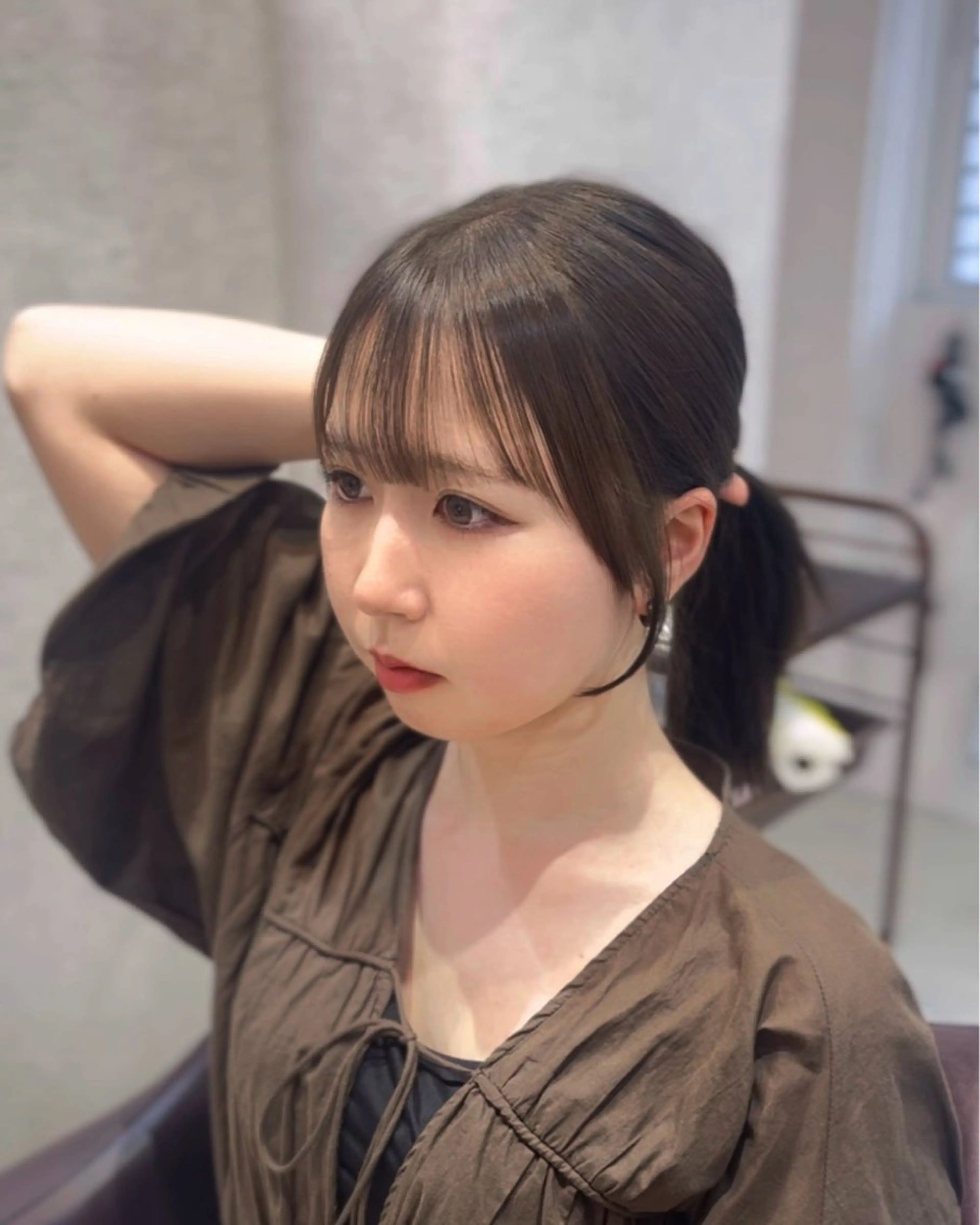 ミディアム カラー suzuka/透明感 カラー 美髪縮毛矯正のヘアスタイル