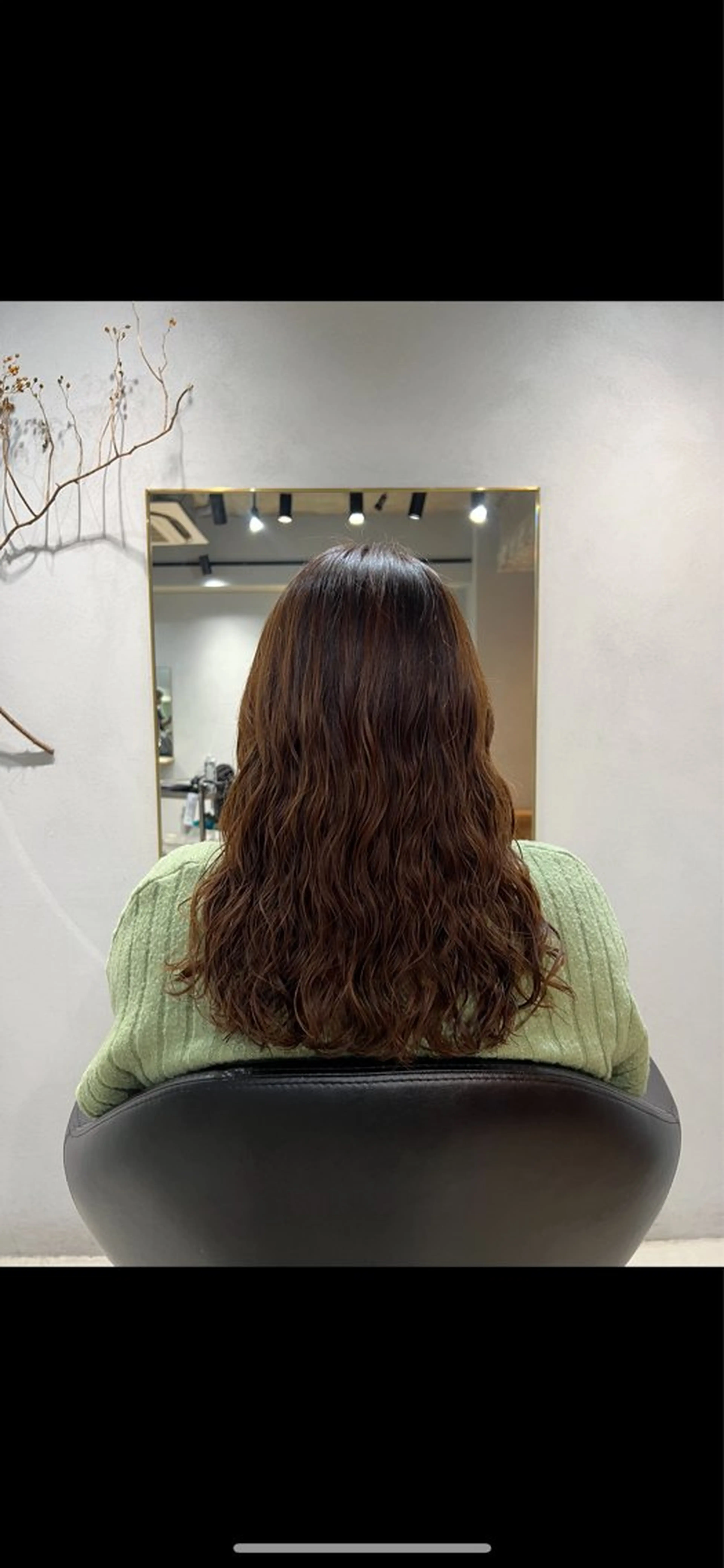 セミロング カラー パーマ akane/ベージュ /オリーブ/ブラウンのヘアスタイル