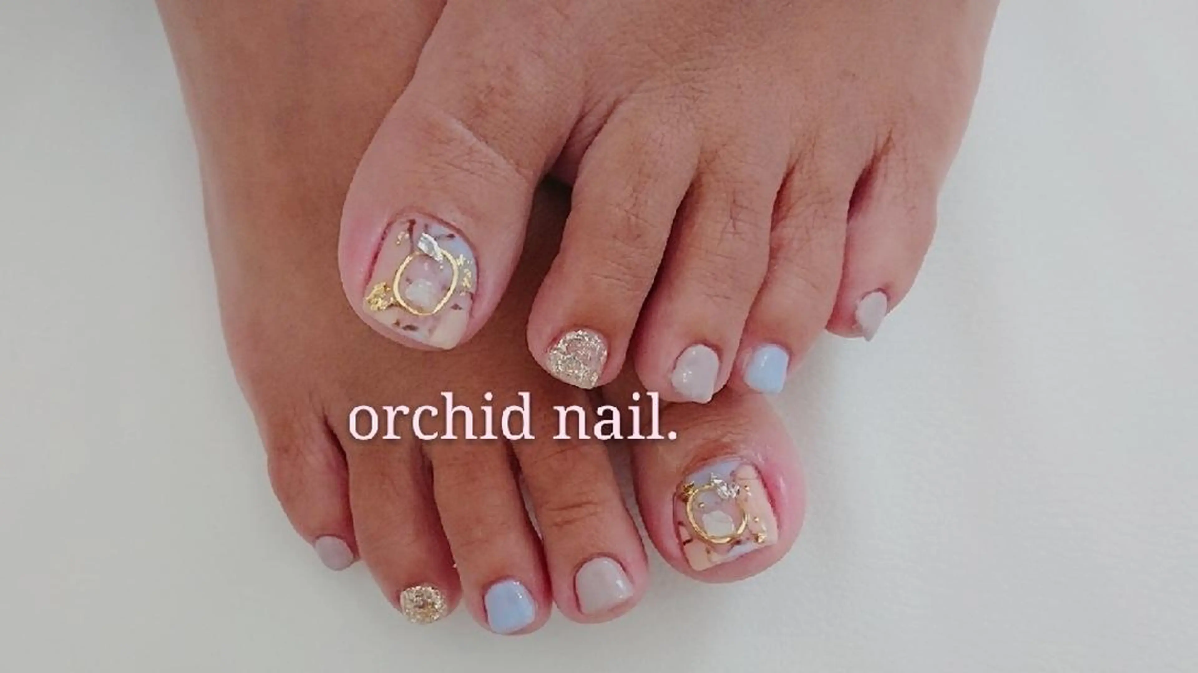 ネイル フットネイル orchid ♡オーキッドのネイルデザイン