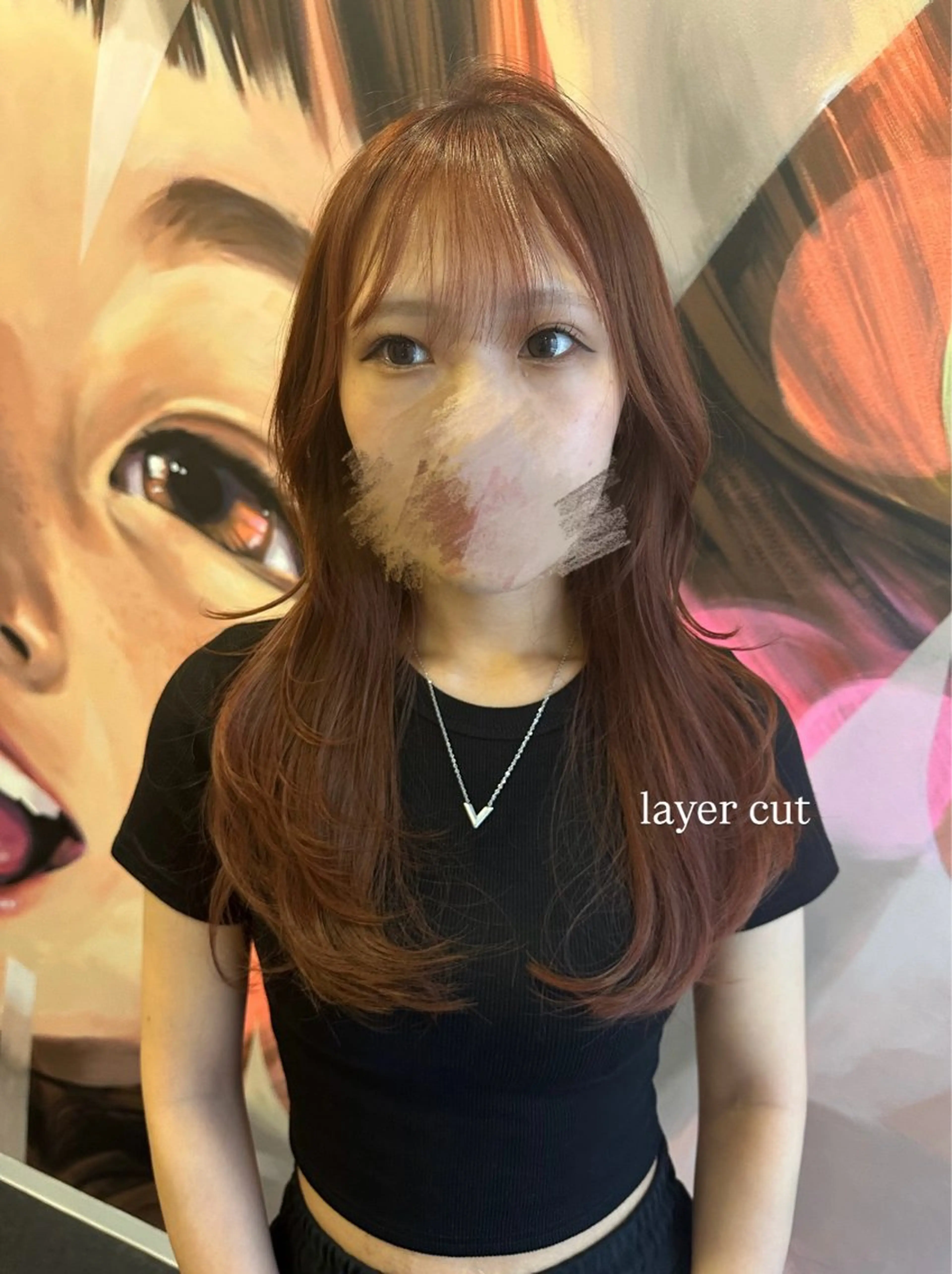 セミロング カラー くびれヘア レイヤーカット カット ヘアカラー トリートメント 🇰🇷韓国スタイル レイヤー/ayanaのヘアスタイル