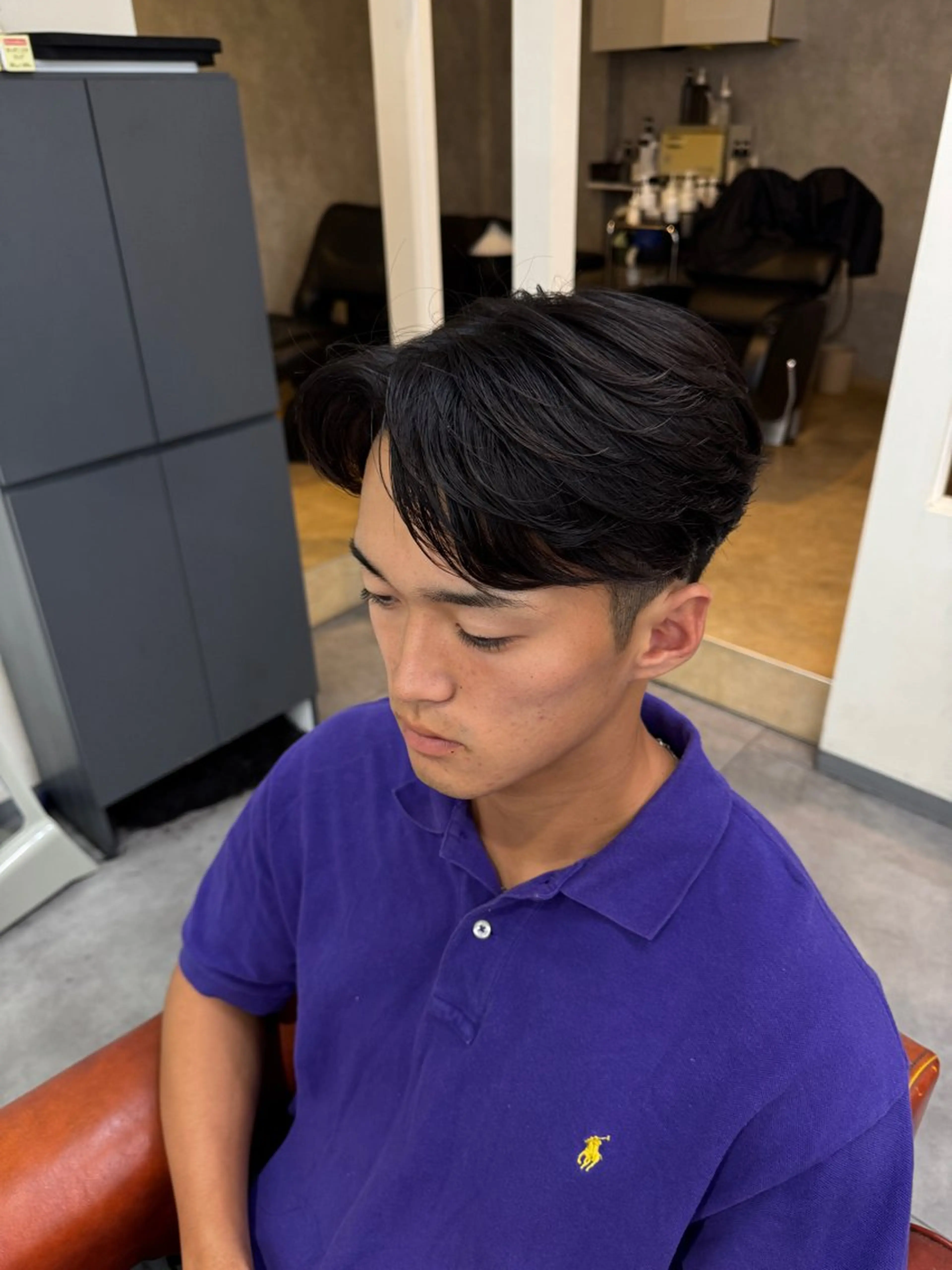 パーマ メンズ カット パーマ 京都駅/メンズサロン 山田司のヘアスタイル