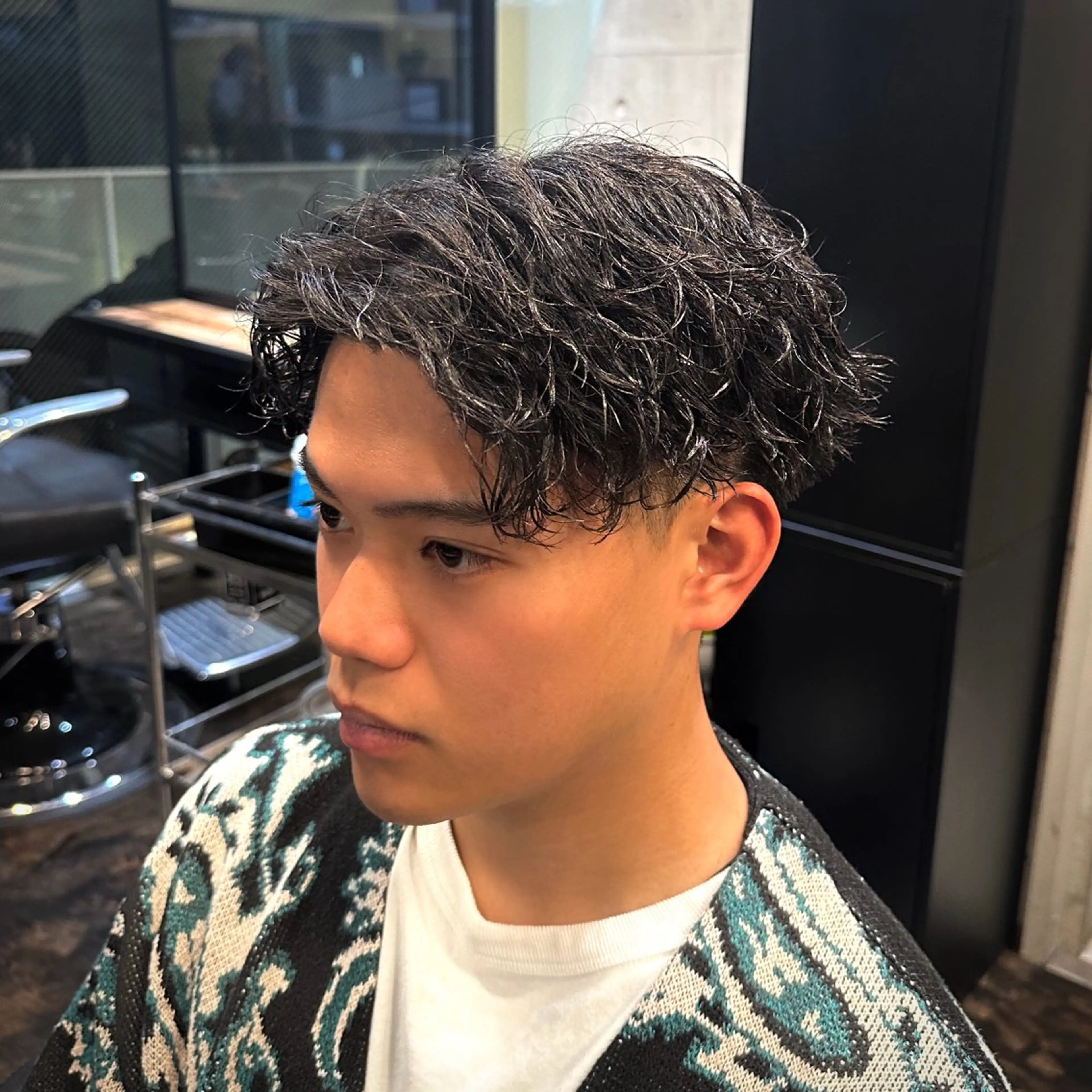 ショート パーマ メンズ カット パーマ トリートメント ツイスパ/メンズ パーマ/歩夢のヘアスタイル