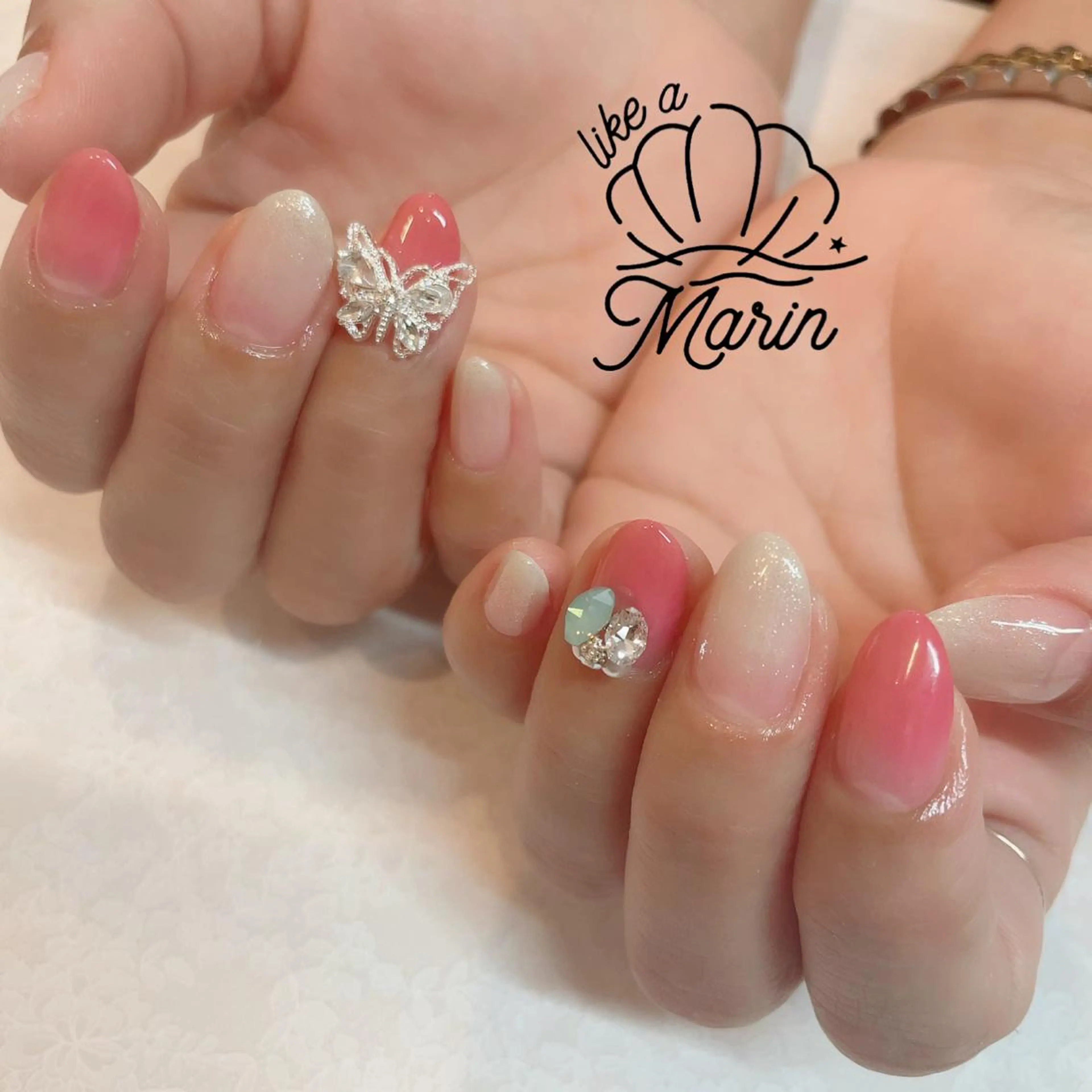 カラーグラデーション(オフケア込み)の写真