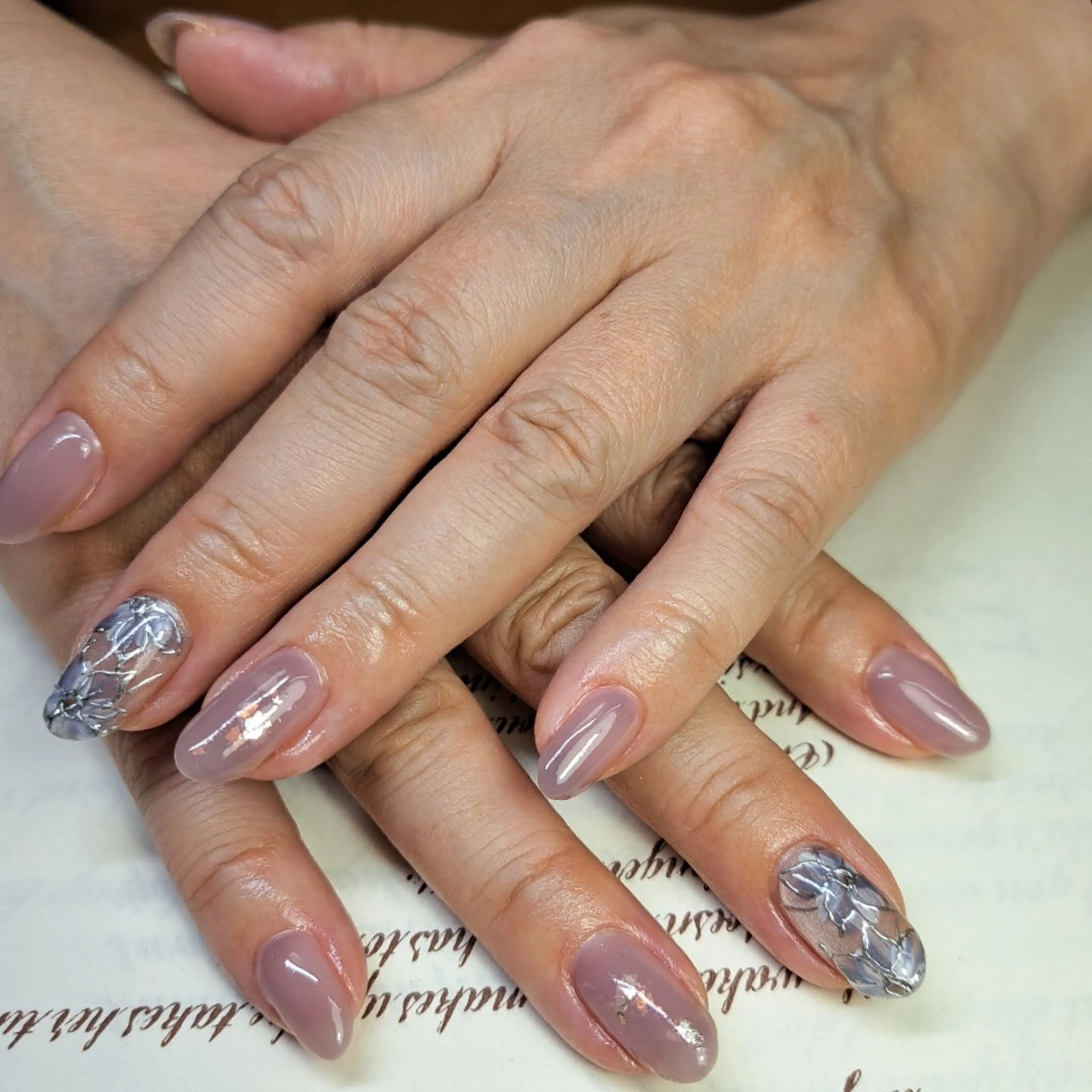 ネイル シンプルネイル HAYASHI  Nのネイルデザイン