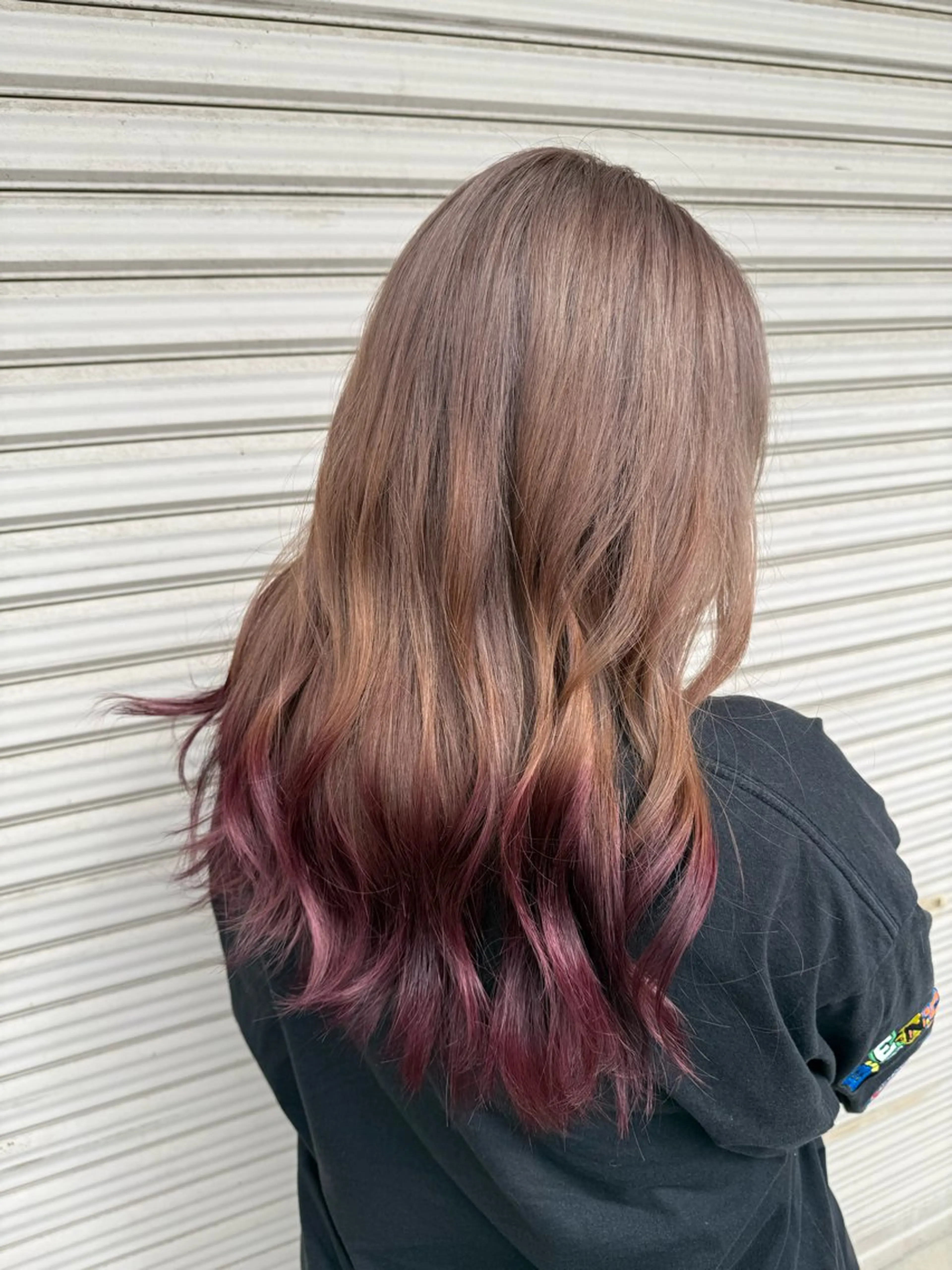 ミディアム カラー ヘアカラー 松本 希愛のヘアスタイル