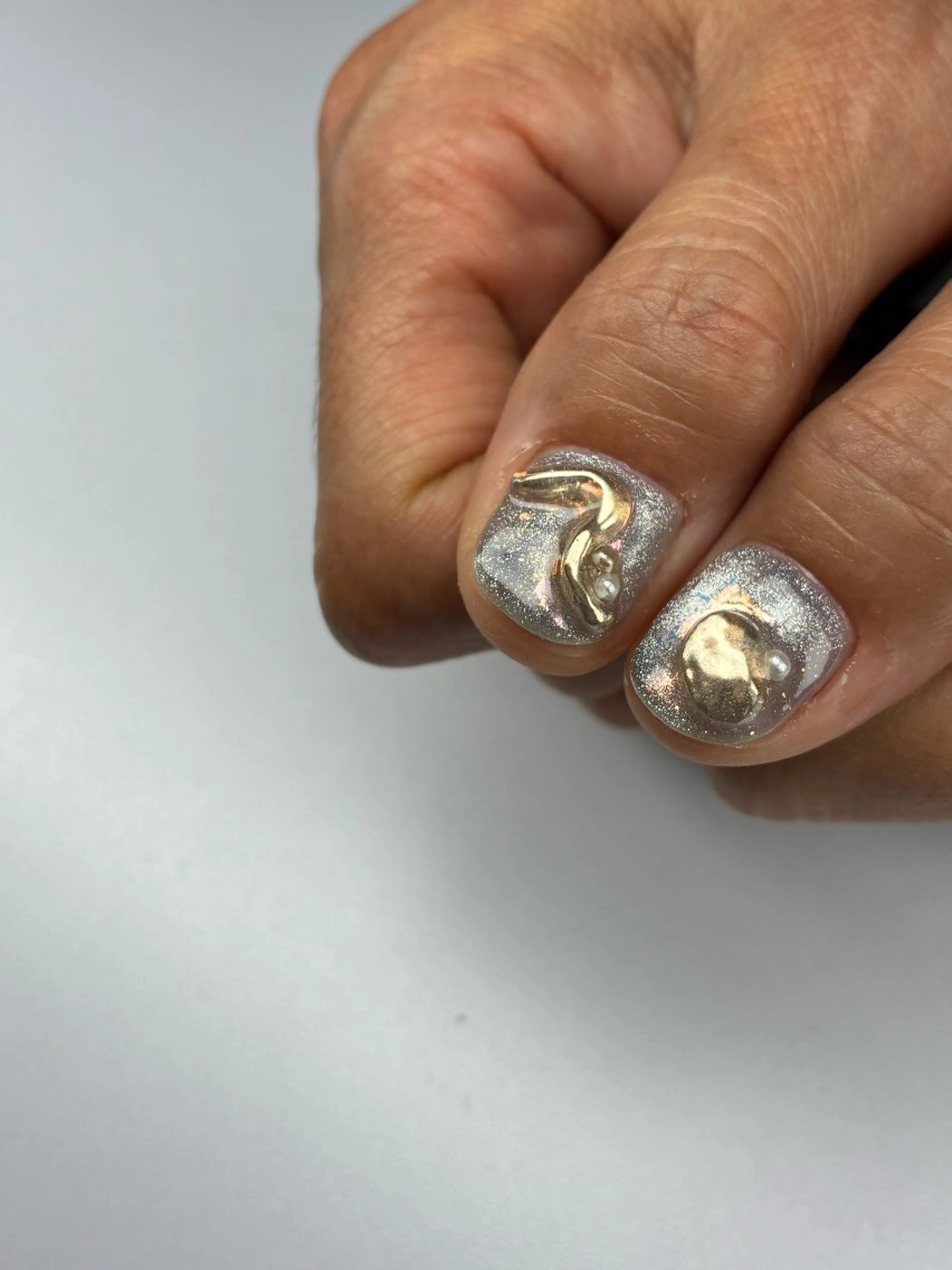 ネイル マグネットネイル ニュアンスネイル アトリエみかん所属・MIKA 🍊のネイルデザイン