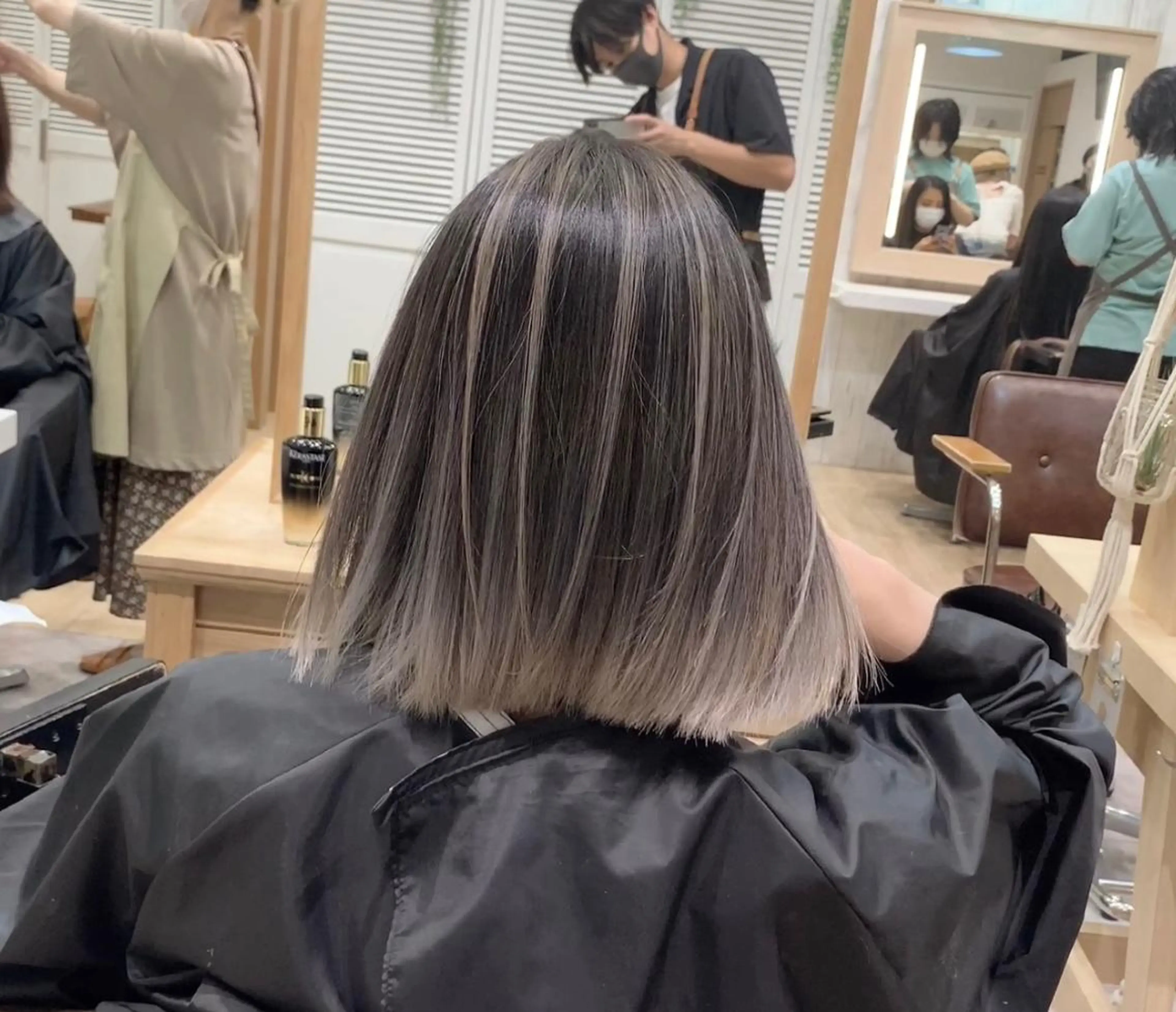 ミディアム カラー LUSTRE クロサワのヘアスタイル