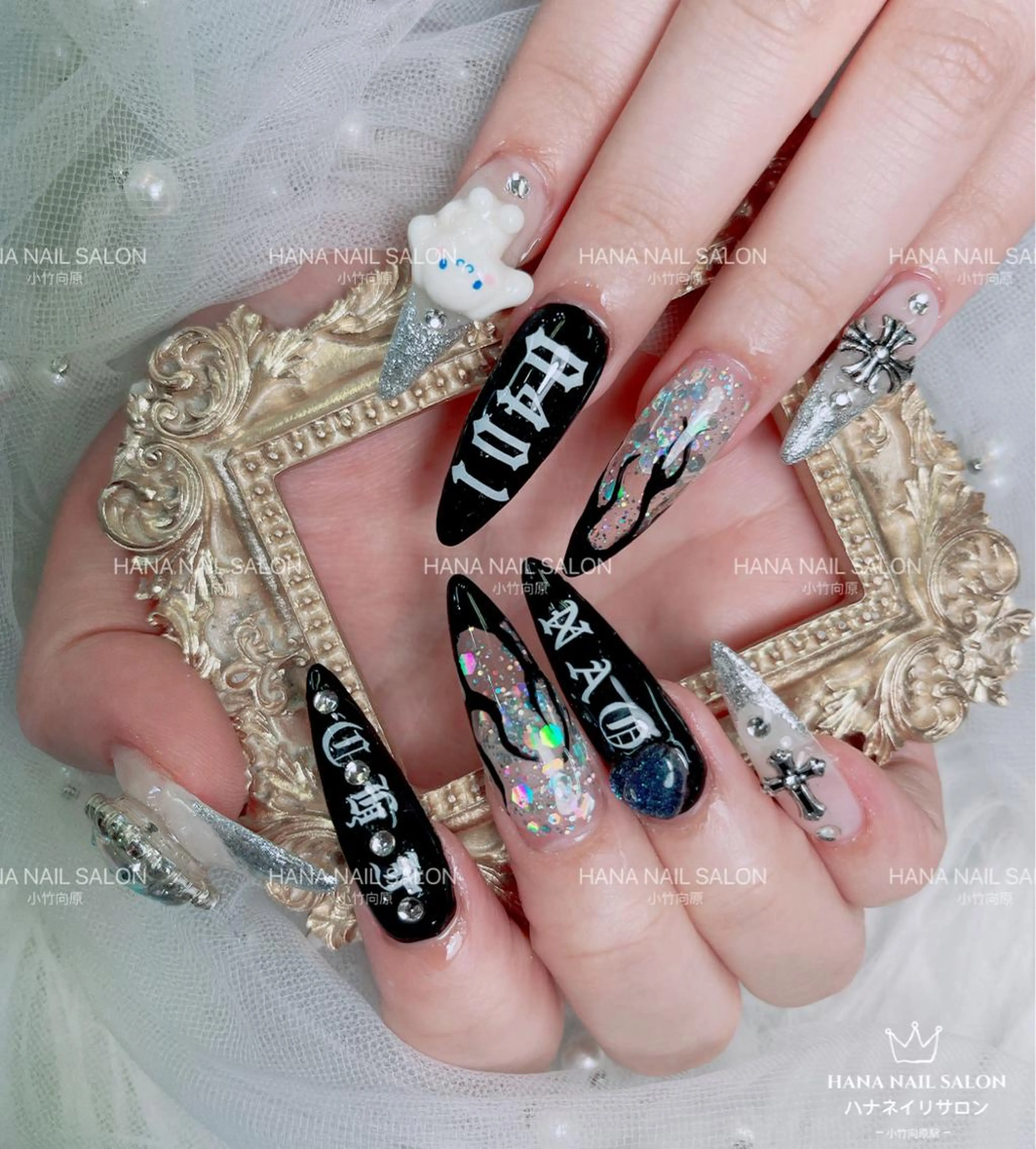 スカルプ長さだし&ジェルアート150分やり放題　　オフ無しの写真