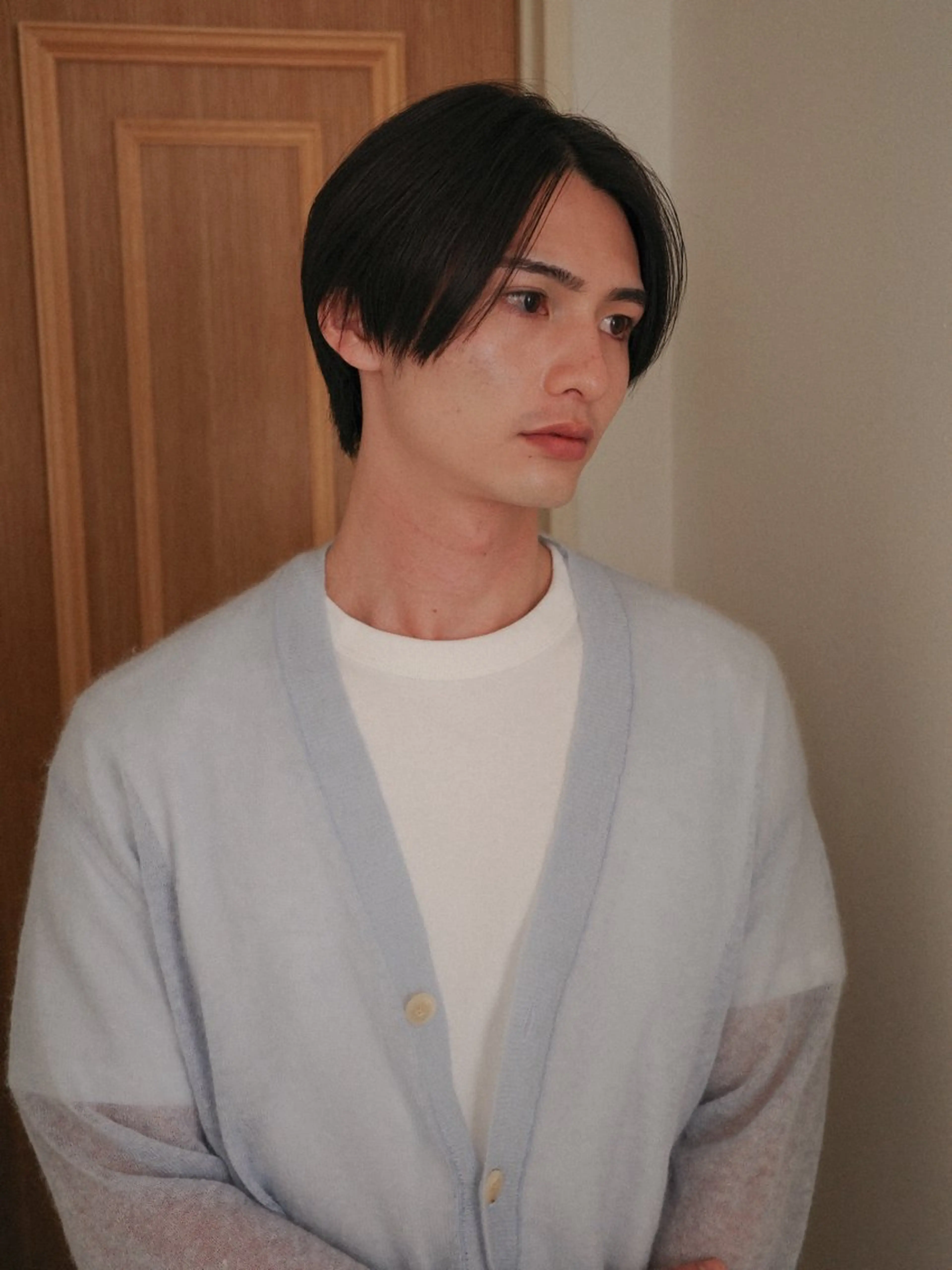 ミディアム メンズ センターパート MAKE'S所属・石坂 暢大のヘアスタイル