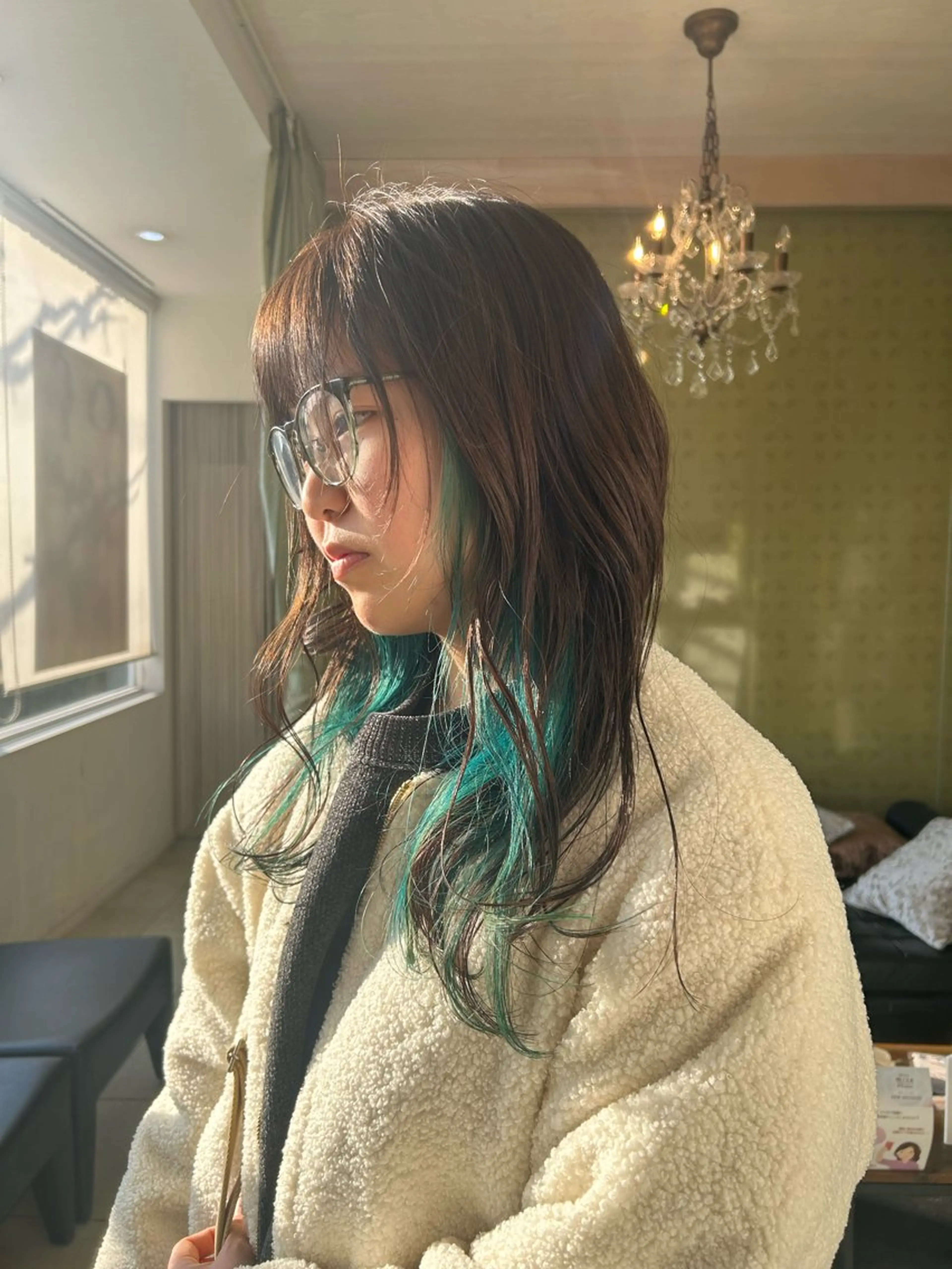 ロング カラー カット ヘアカラー トリートメント 堀田 柊のヘアスタイル