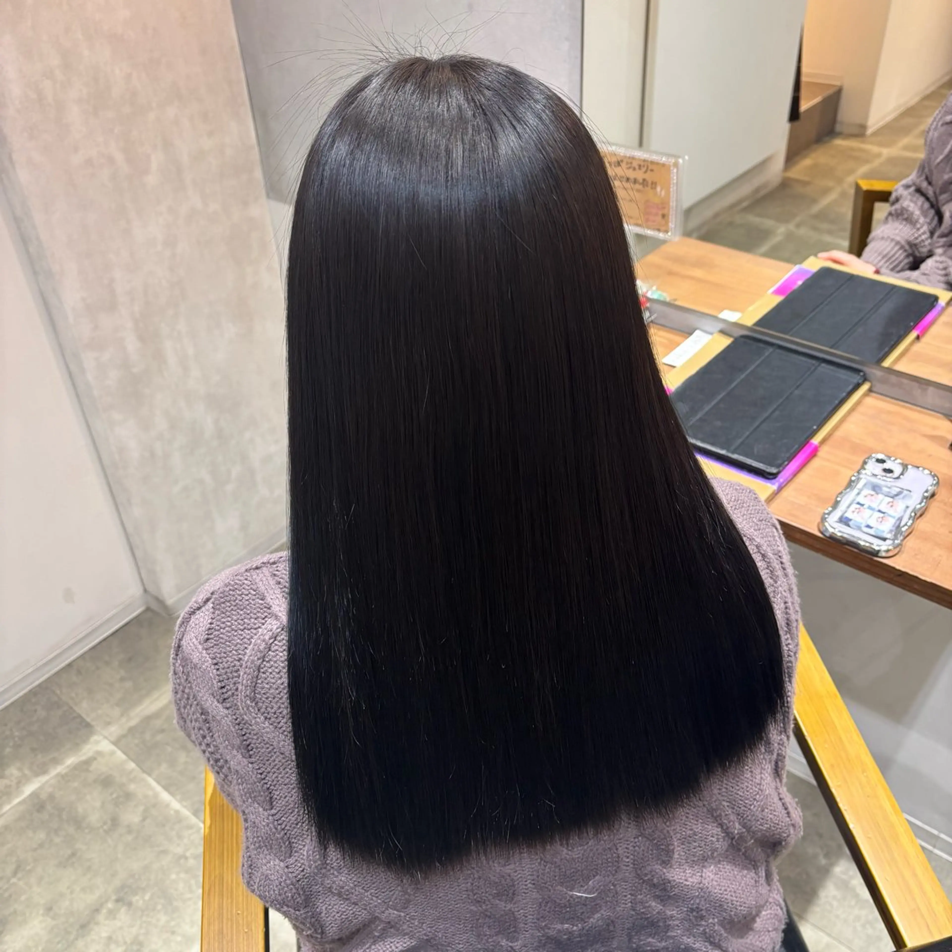 セミロング カラー ヘアカラー 田村 愛彩のヘアスタイル